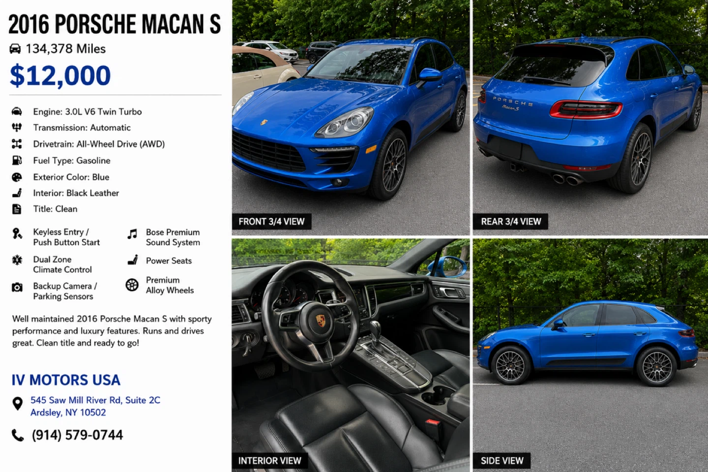 2016 Porsche Macan S SUV - photo 2