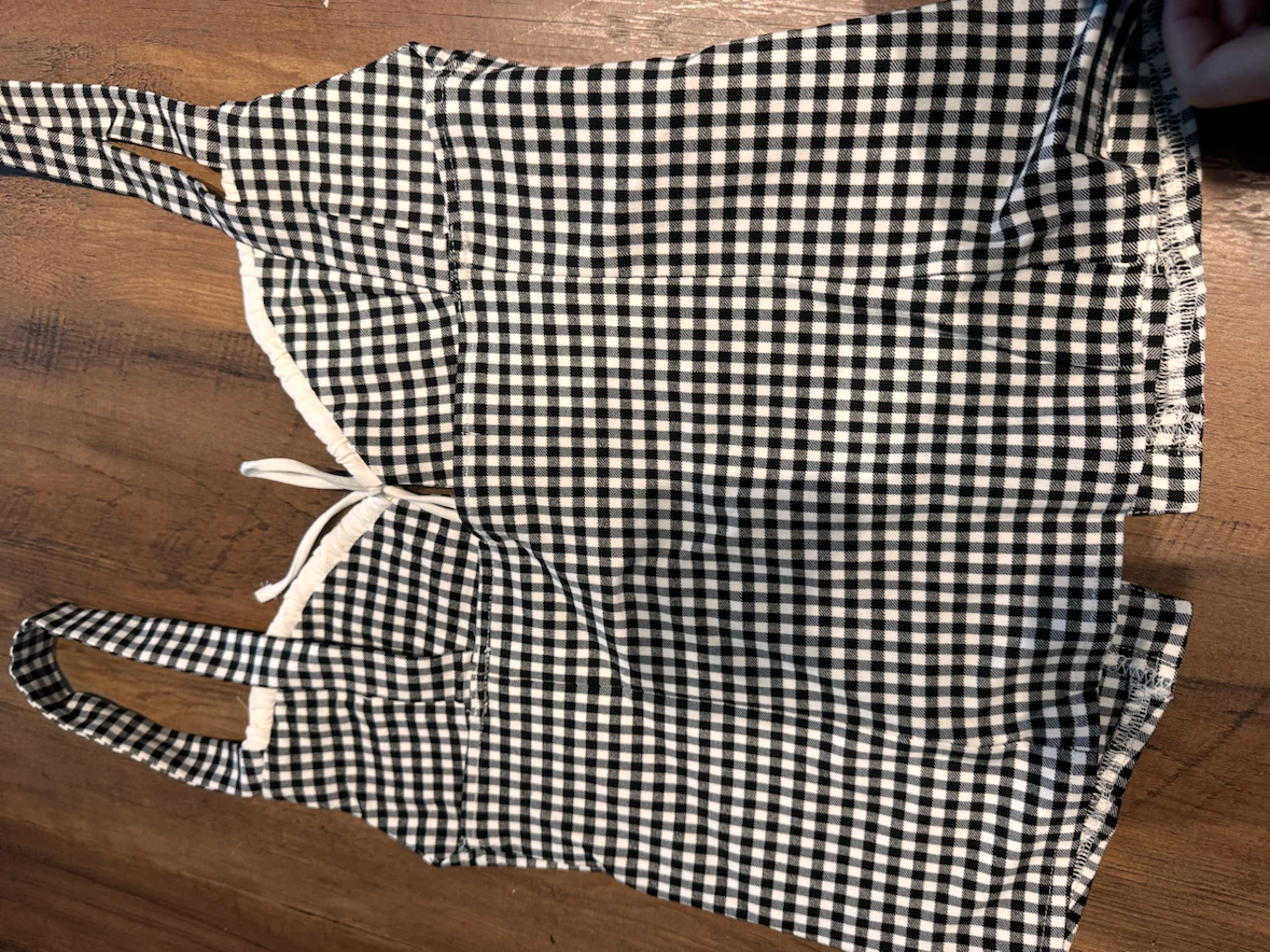 Forever 21 Black & White Gingham Top - XS - photo 3