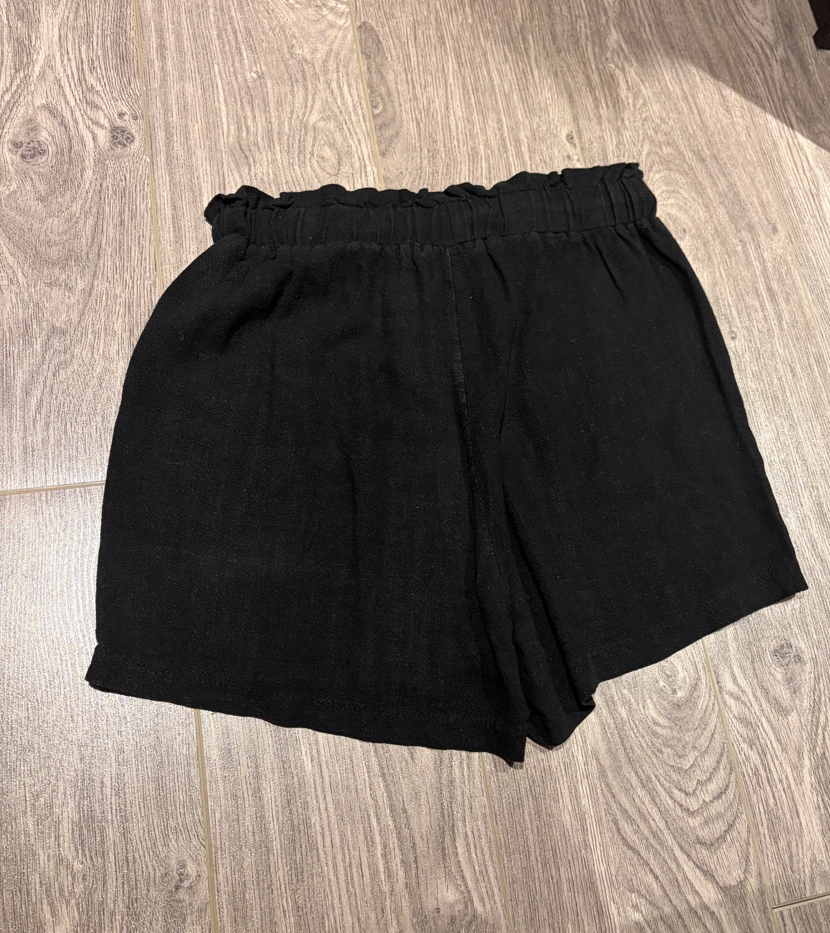 Oak + Fort Black Paperbag Waist Shorts - photo 3