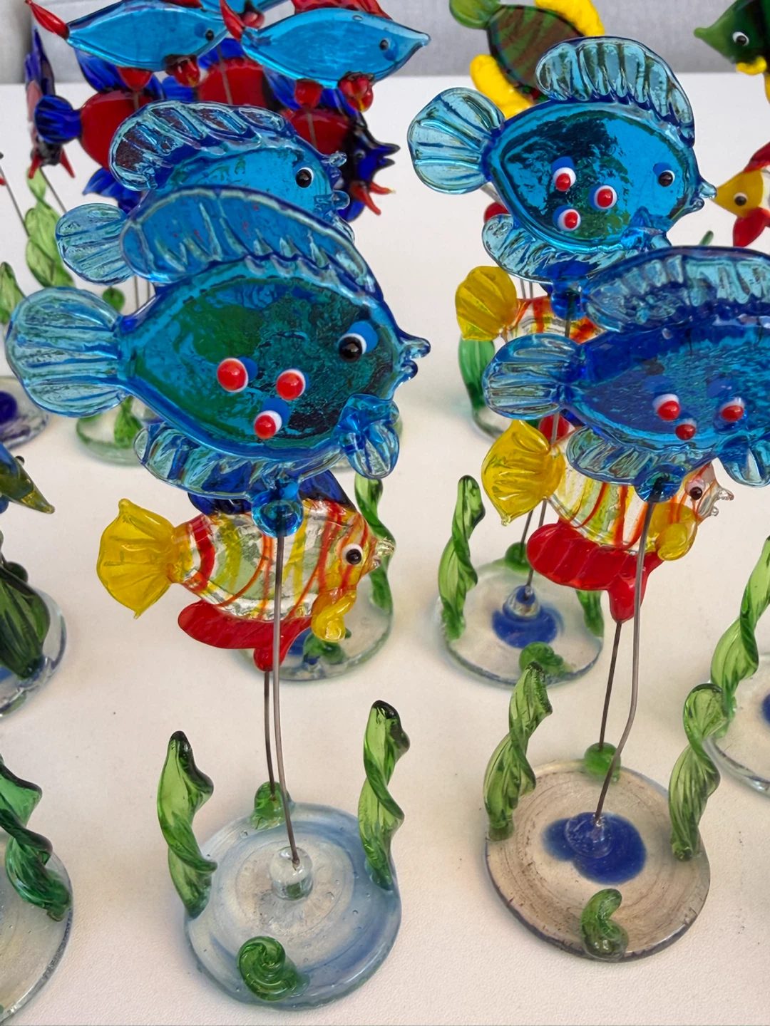 19 Hand Blown Glass Tropical Fish Figurines - photo 2