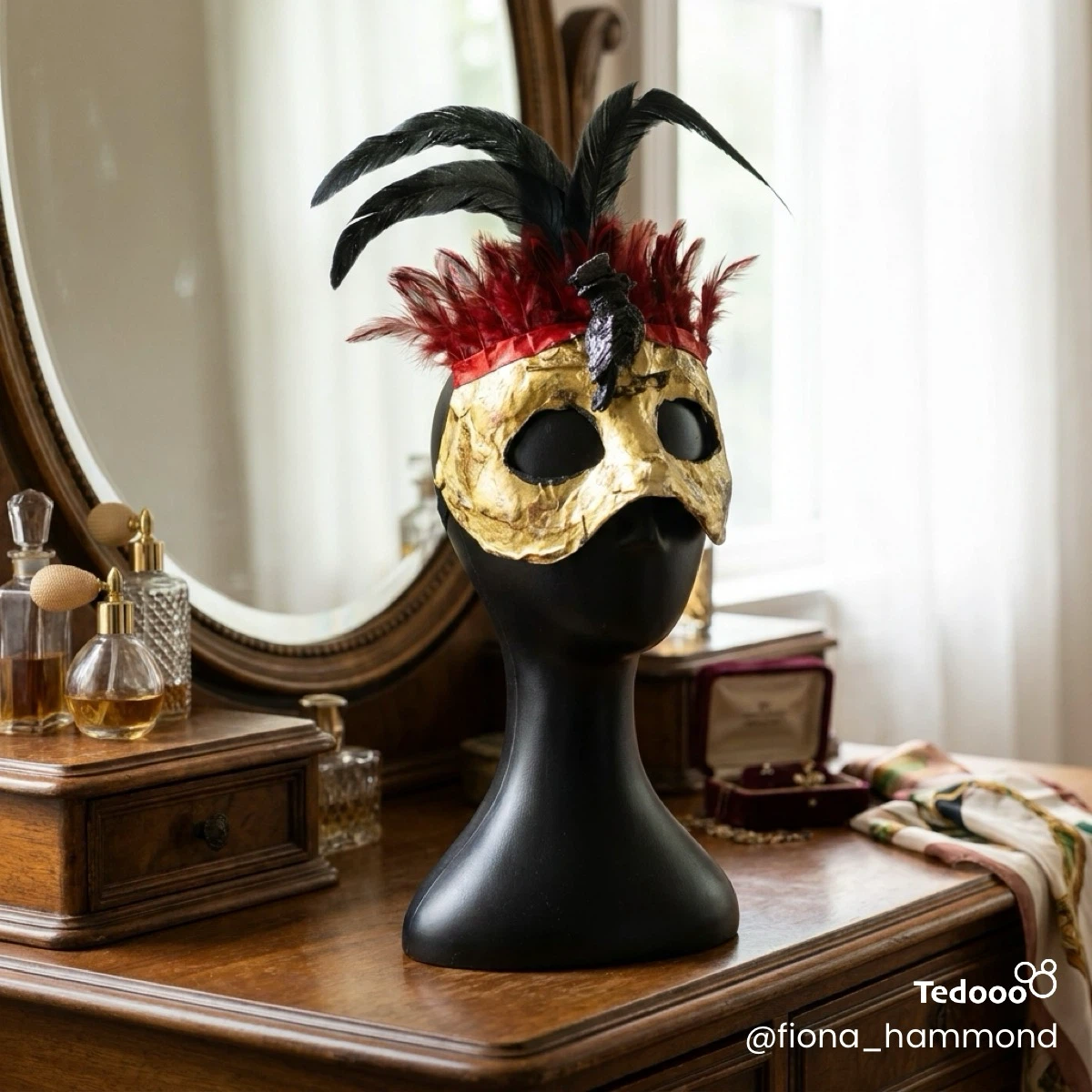 Feathered Masquerade Mask