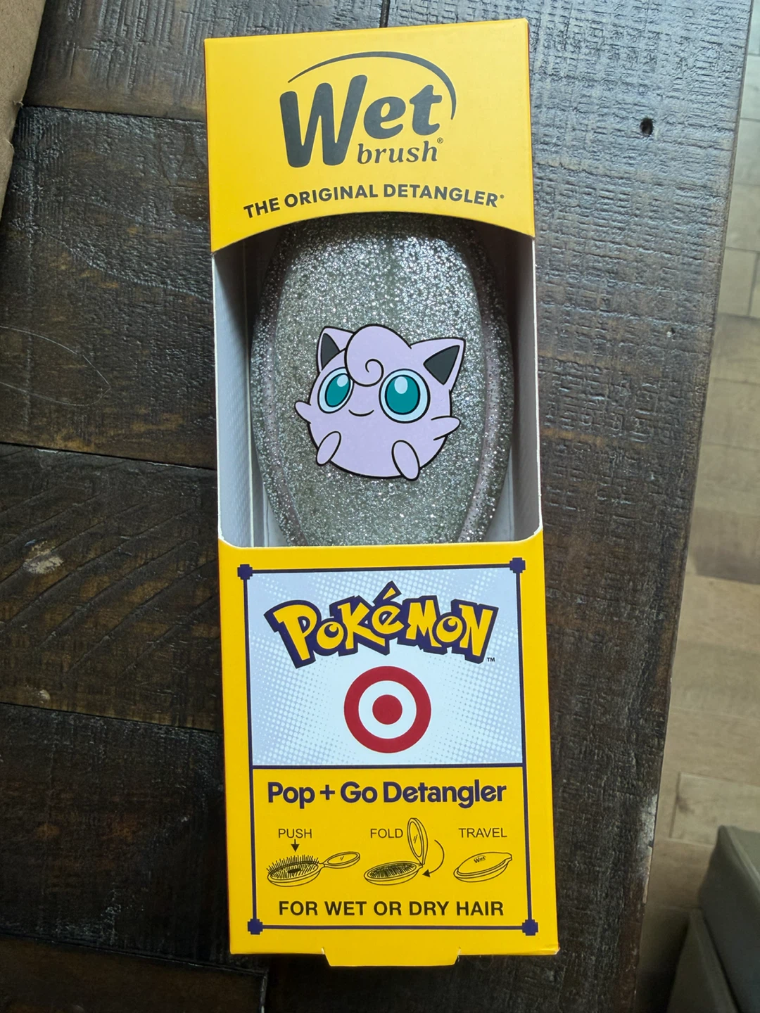 Pokémon Wet Brush Pop + Go Detangler Jigglypuff