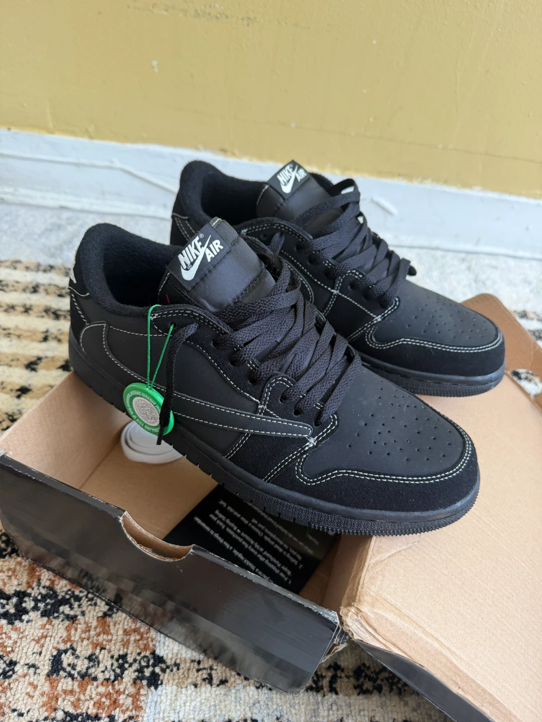 Travis Scott Phantom Black Sneakers Size 10
