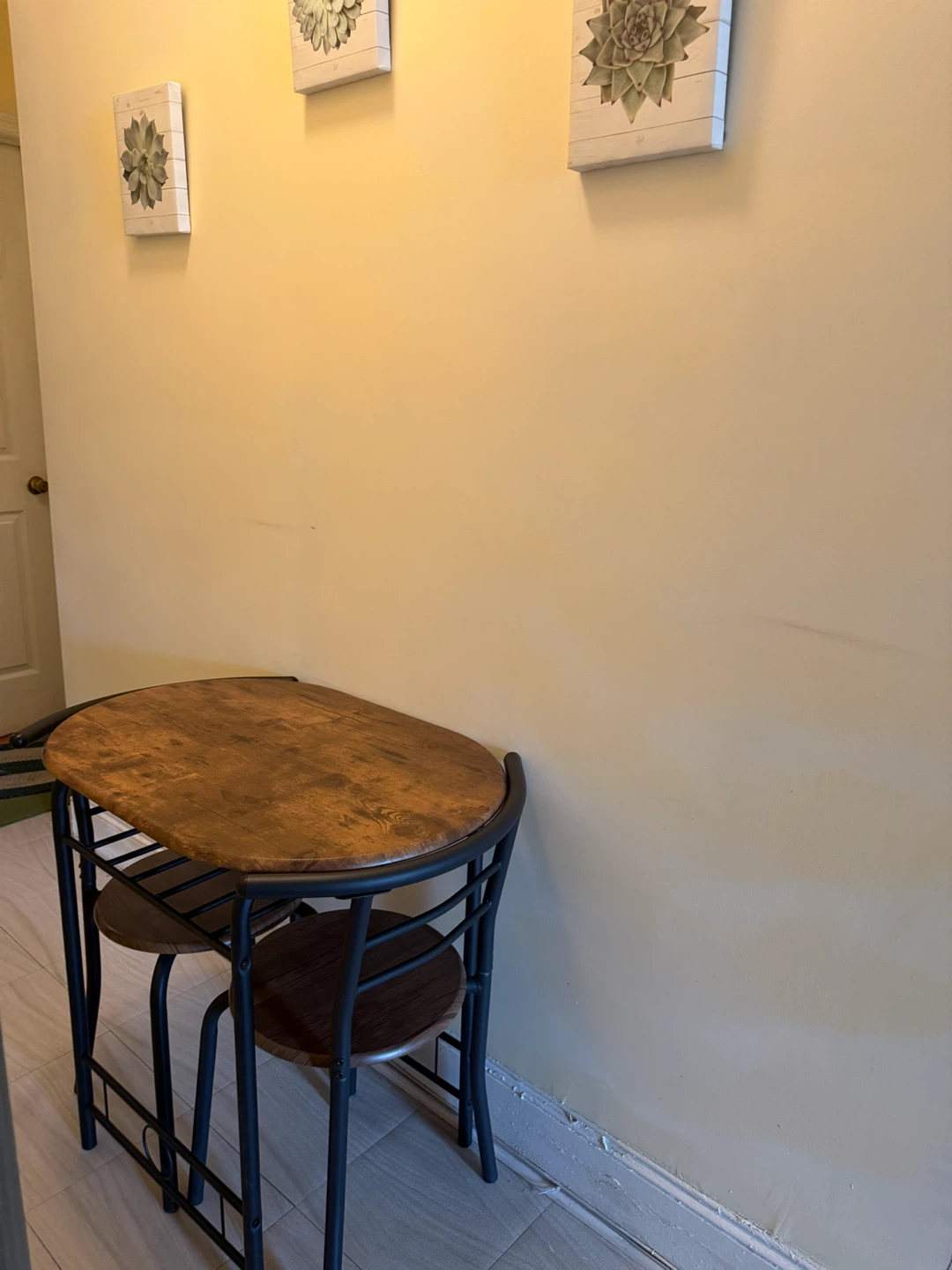 Compact Dining Set with 2 Chairs 31”L x 21”W x30”H