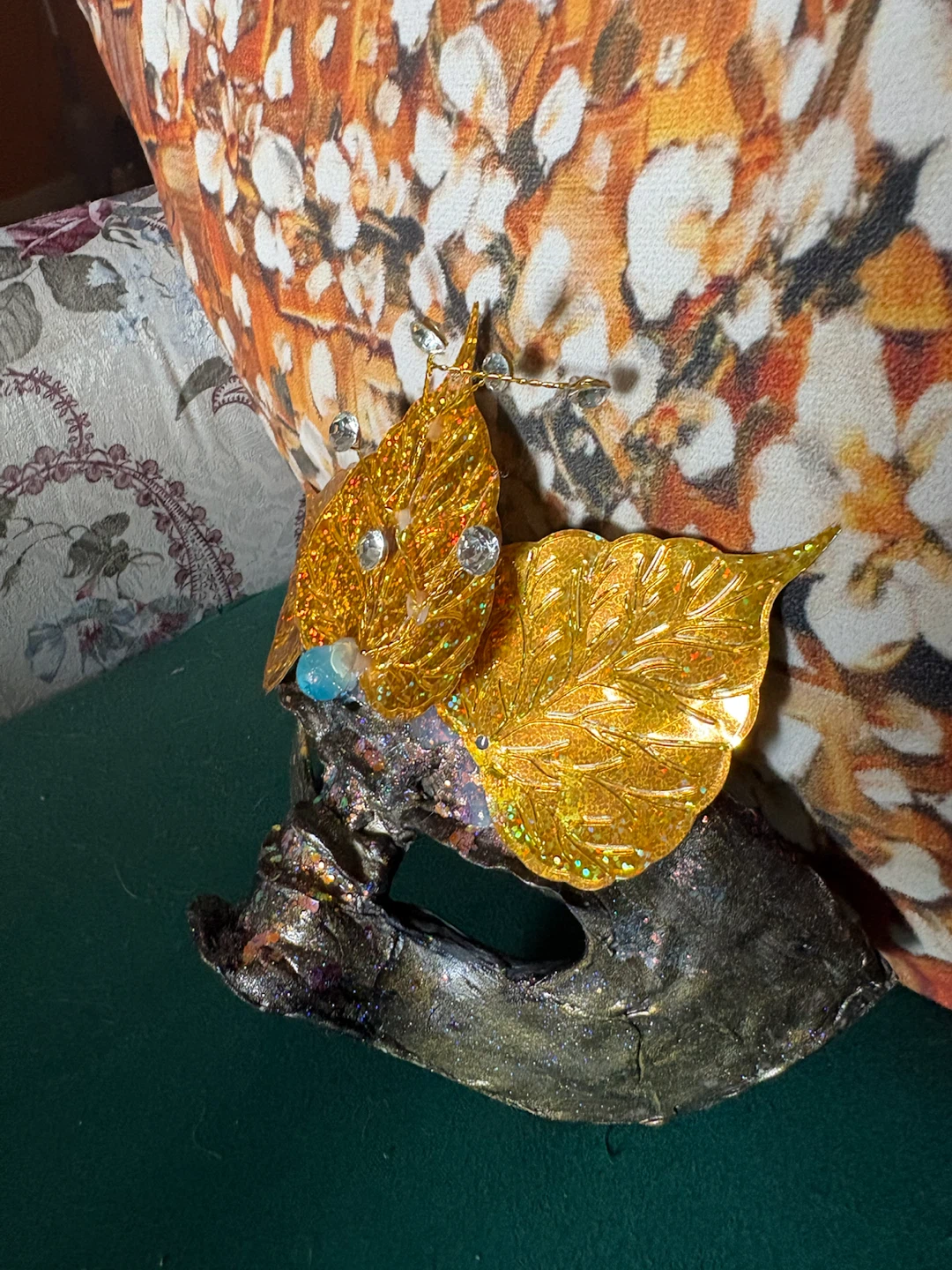 Gold Leaf Masquerade Mask - photo 3