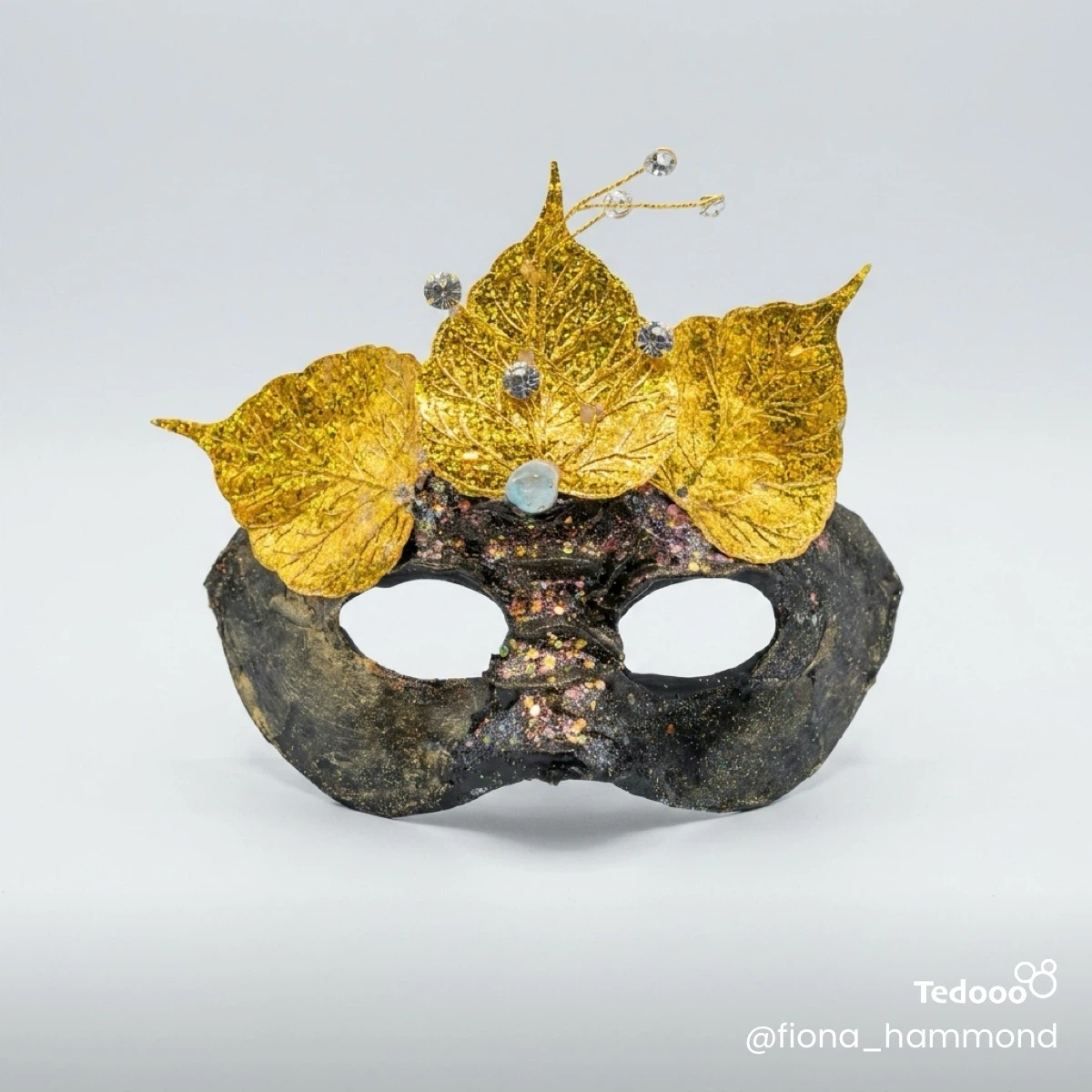 Gold Leaf Masquerade Mask
