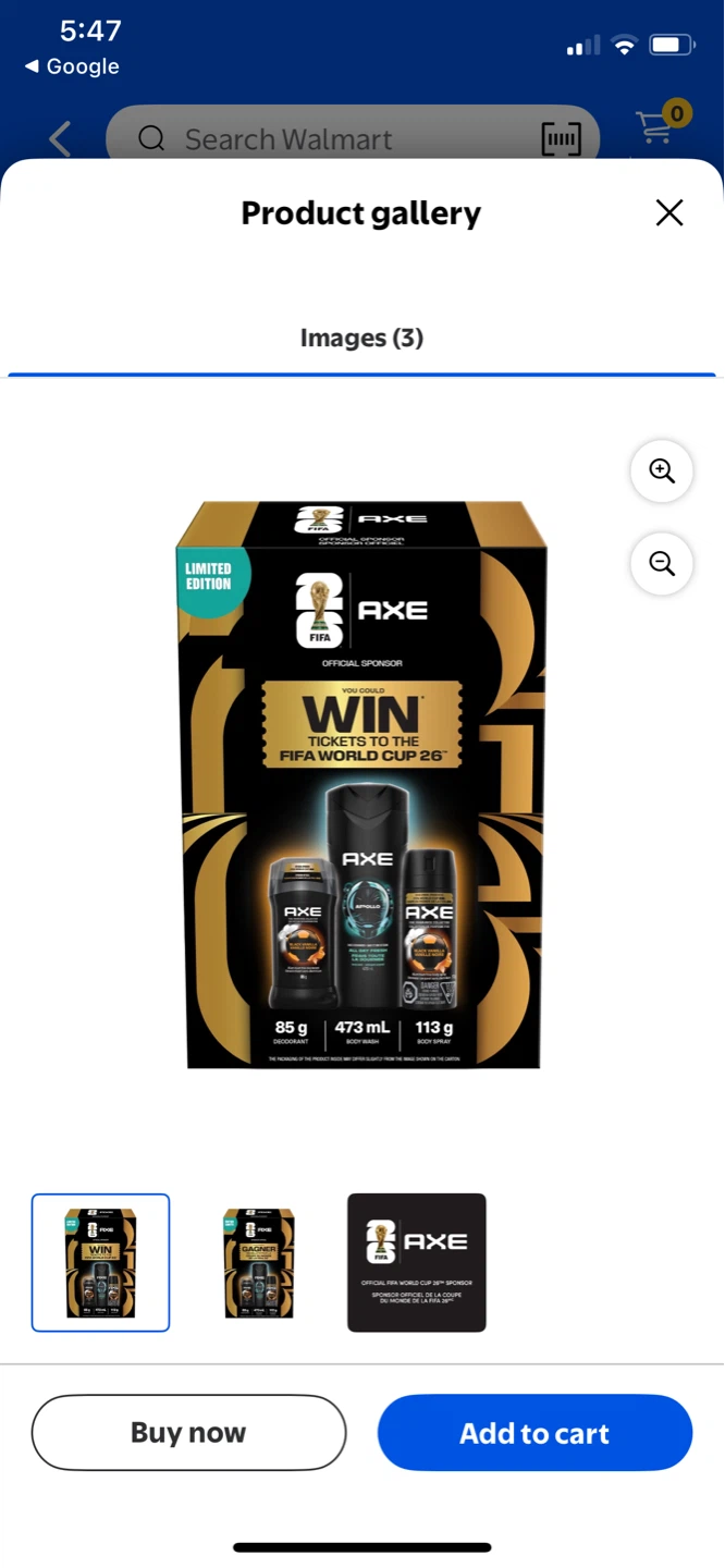 New Axe Limited Edition FIFA World Cup 26 Gift Set