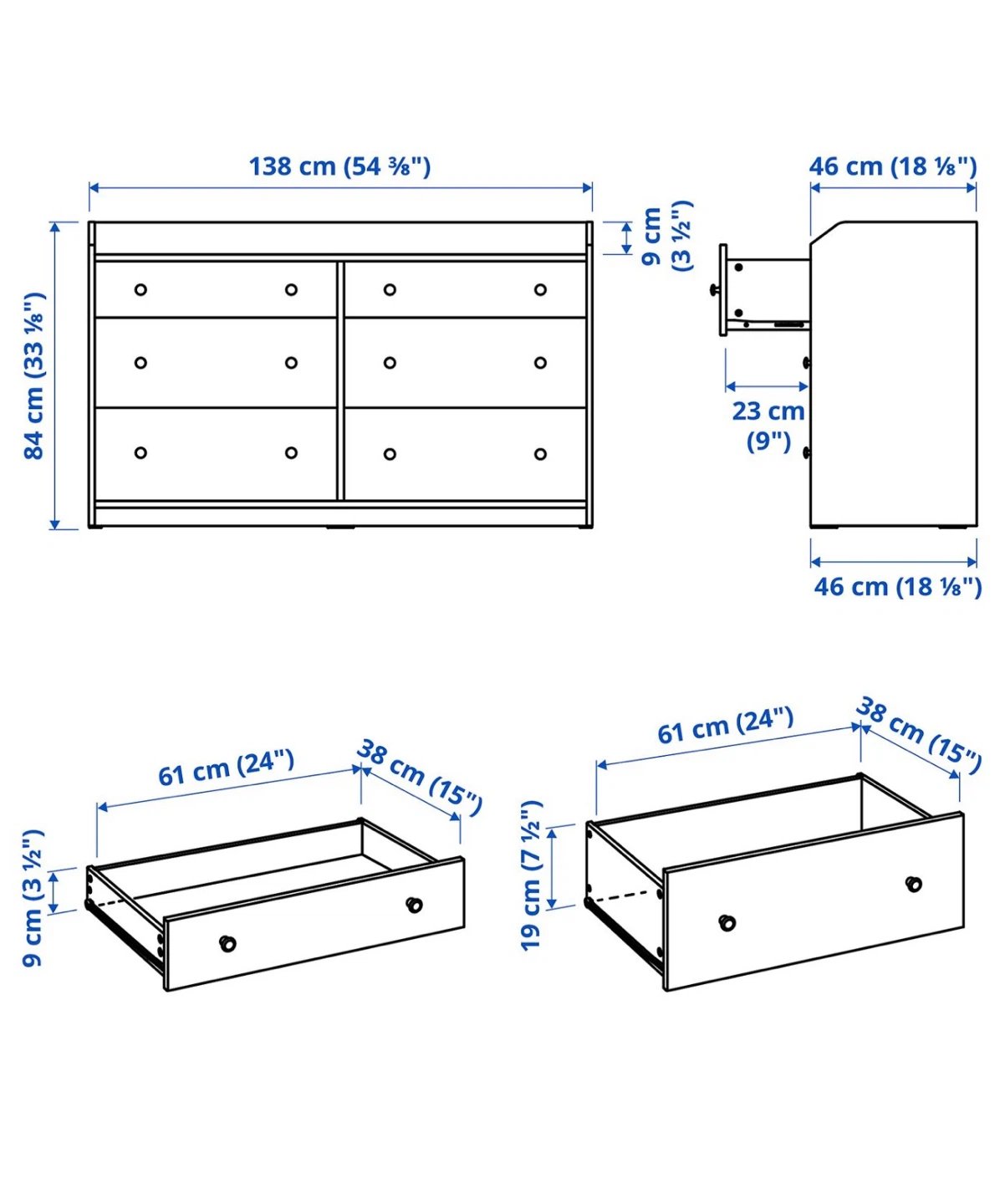 IKEA Hauga Dresser - photo 3