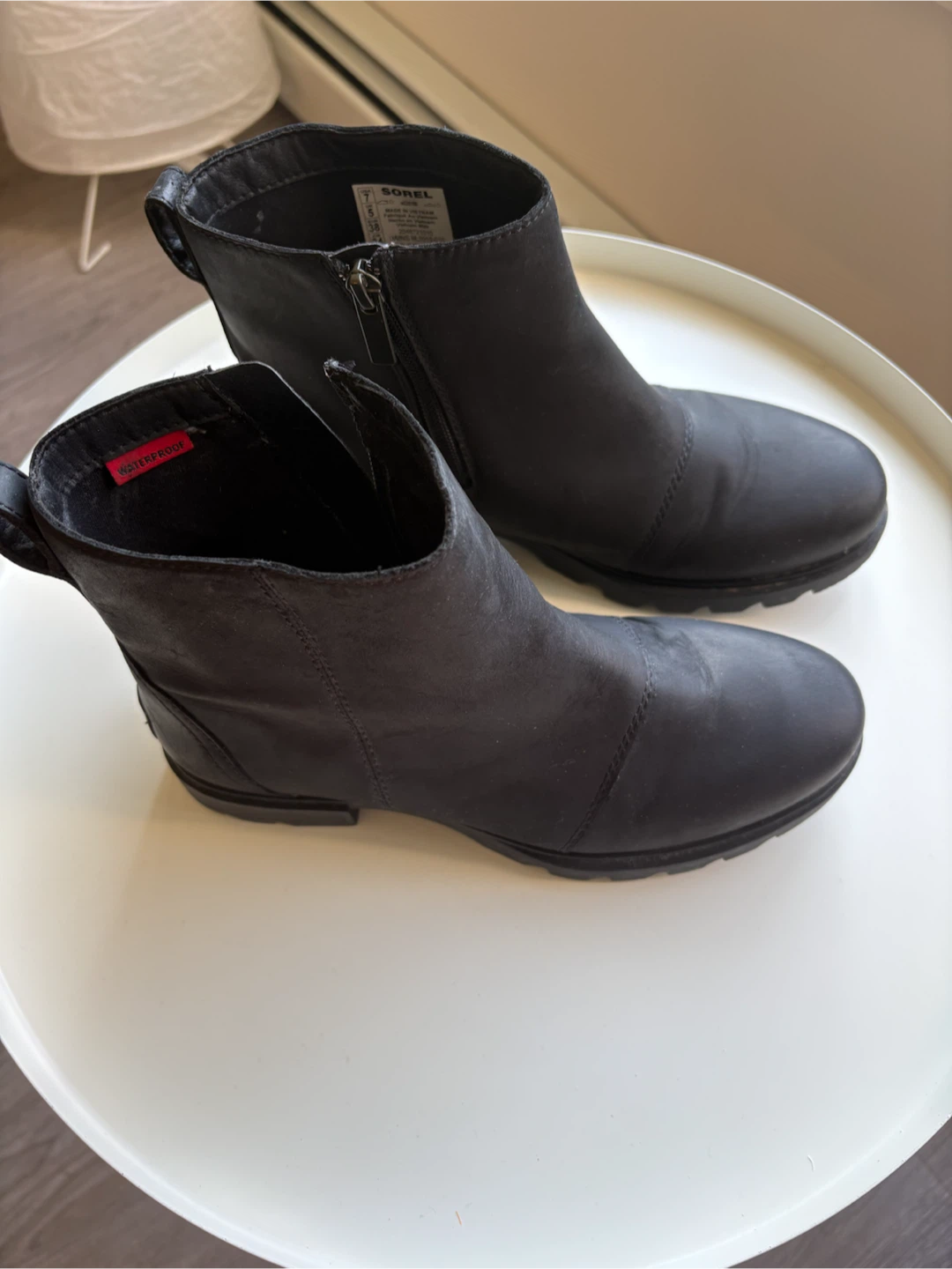 Sorel Black Ankle Boots Size US 7 - photo 2