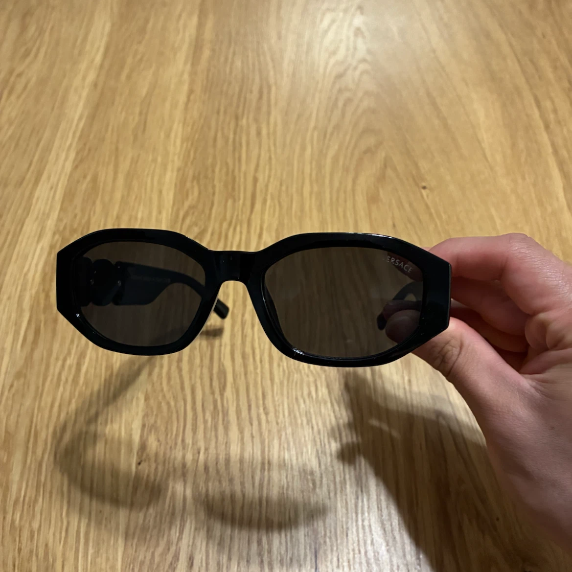 Versace Black Geometric Medusa Logo Sunglasses - photo 2