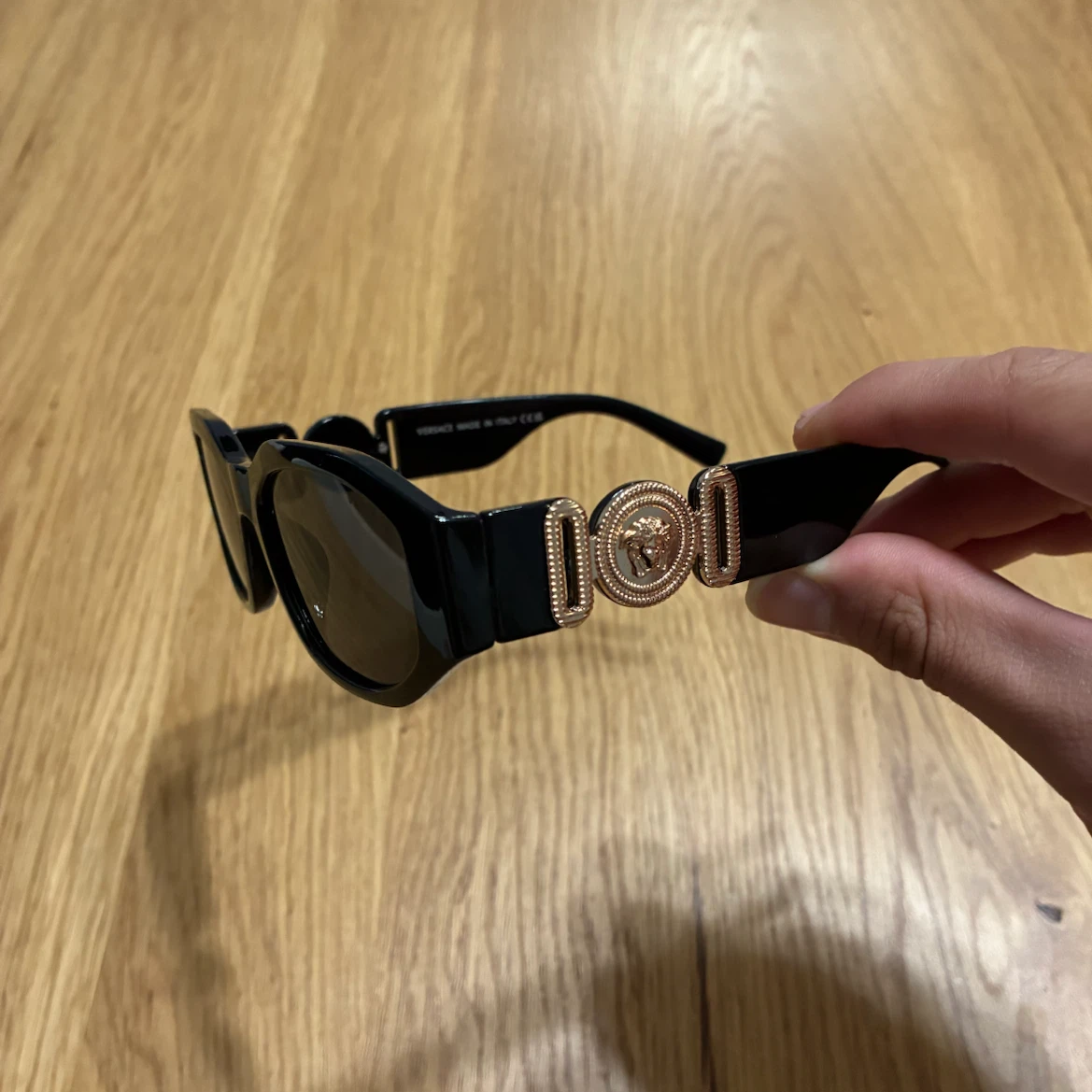 Versace Black Geometric Medusa Logo Sunglasses - photo 3