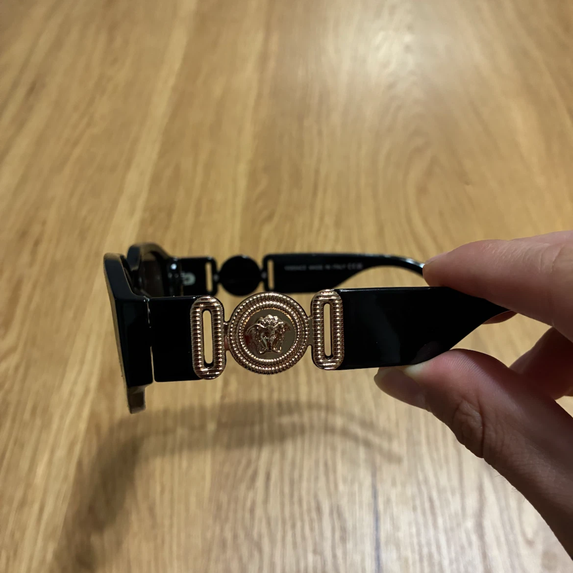 Versace Black Geometric Medusa Logo Sunglasses - photo 4
