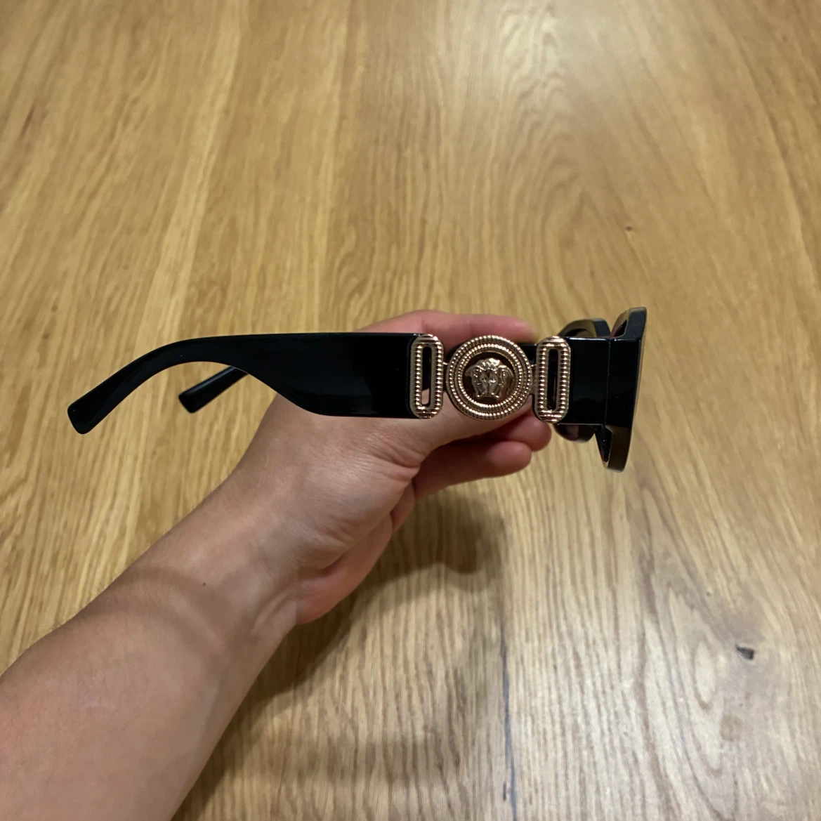 Versace Black Geometric Medusa Logo Sunglasses - photo 5