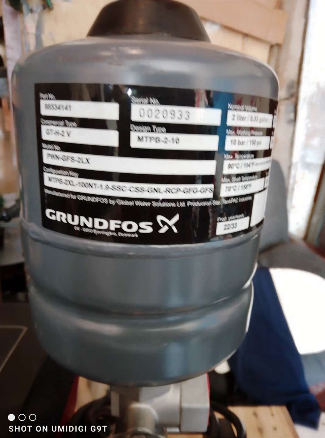 Grundfos GT-H 2 V Water Pump System - photo 3