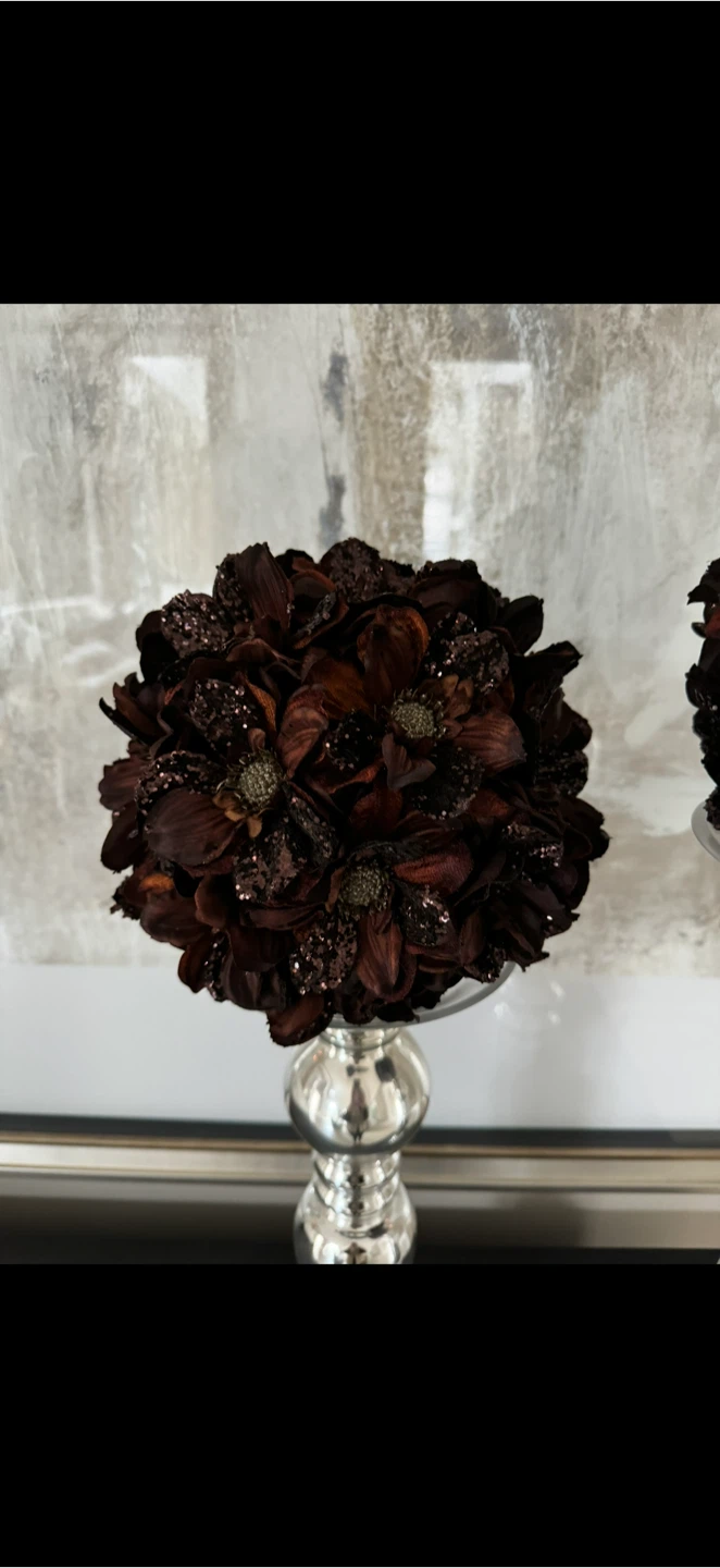 Set of 2 Decorative Flower Pedestals - photo 3