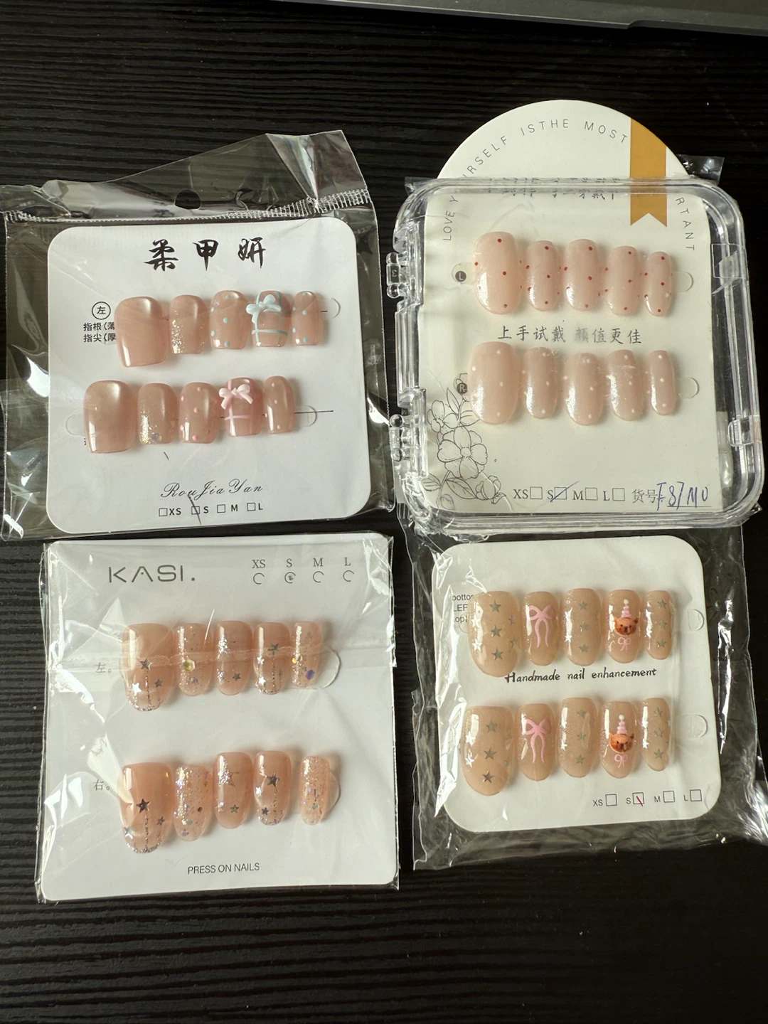 New Handmade Nail Enhancements Press On Nails - Size Small