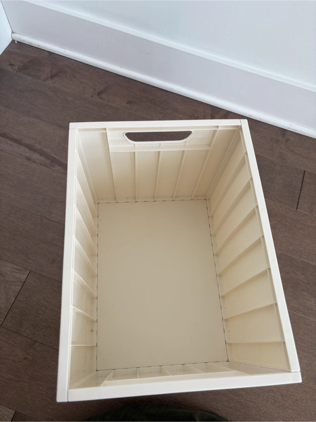 Cream Storage Bin with Wheels - photo 2