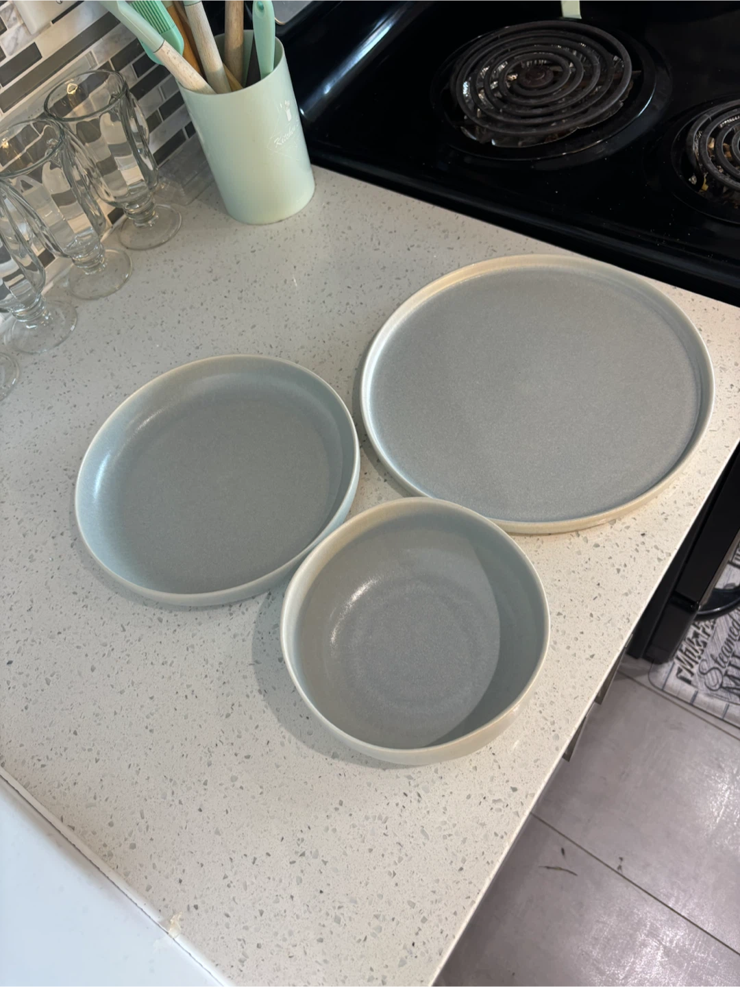Set of 4- 3 pc dinner set