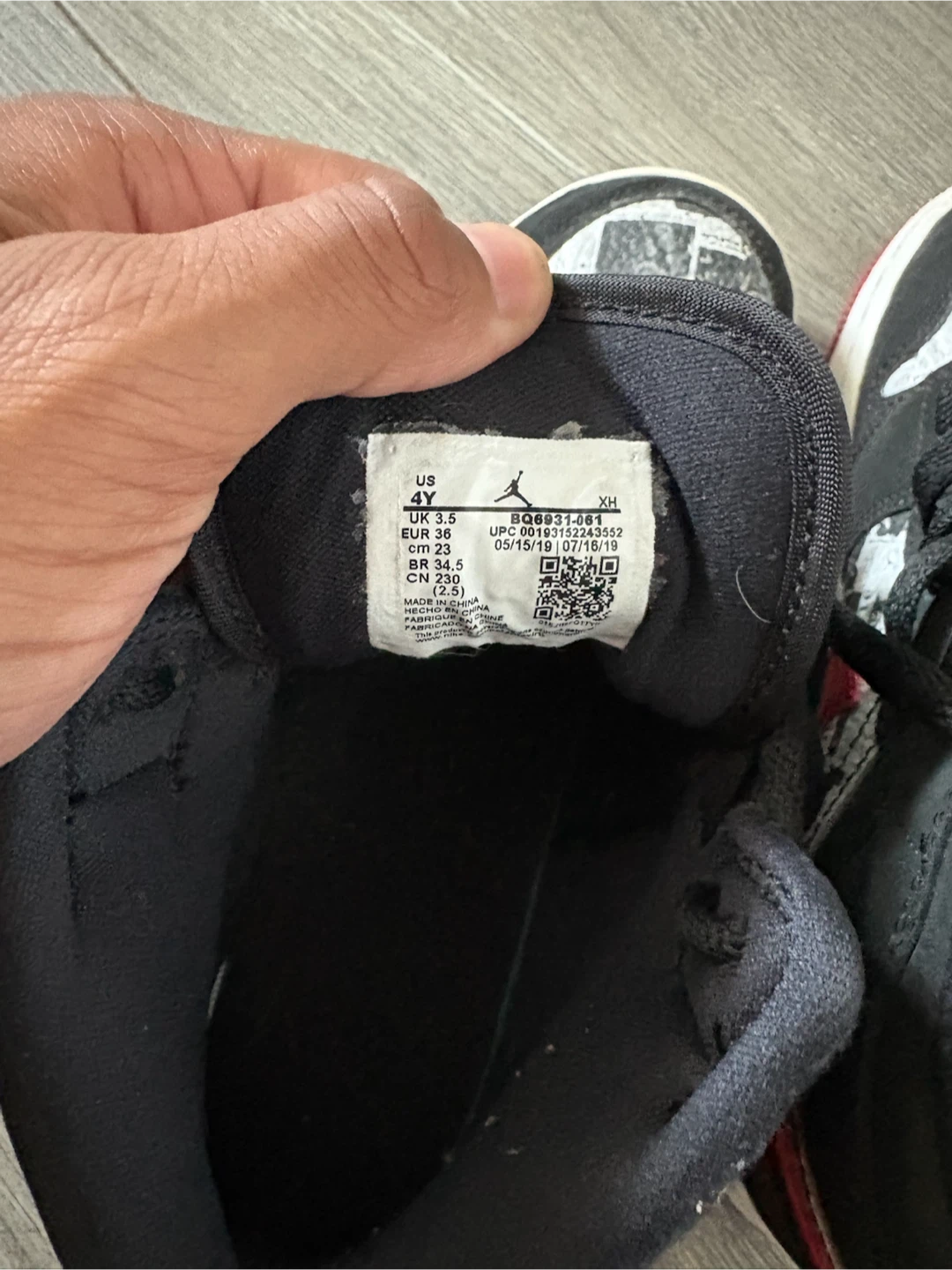 Air Jordan 1 Mid SE TD 'Newspaper Print' Shoes - photo 5