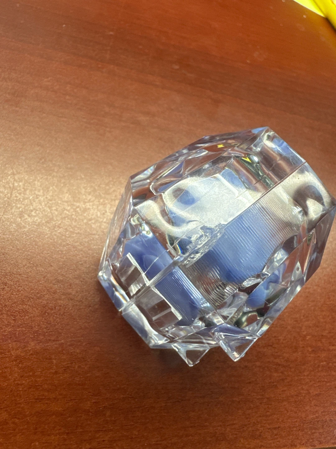 Preserved Blue Rose in Crystal Display - photo 4