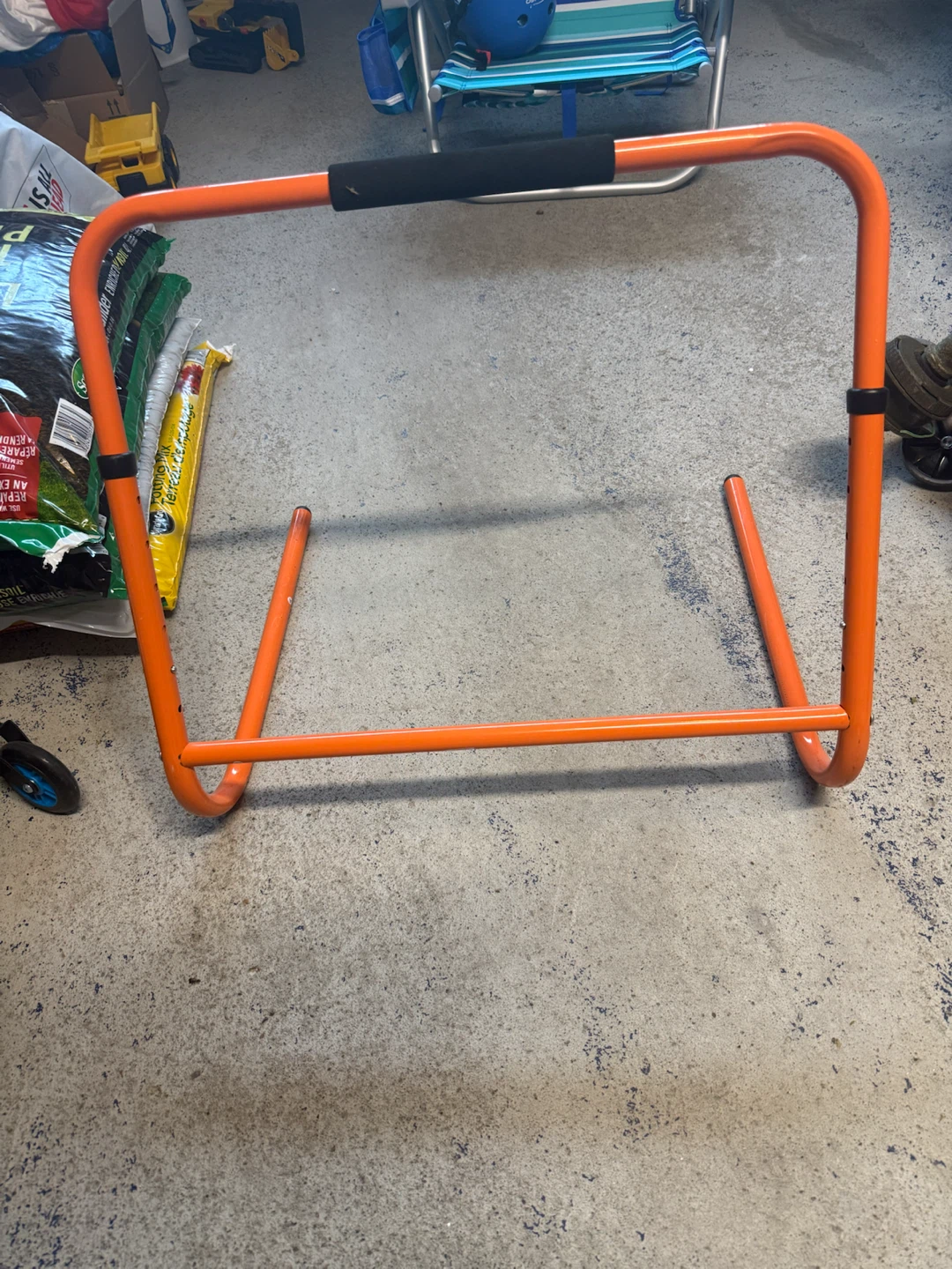 Orange Metal Hurdle