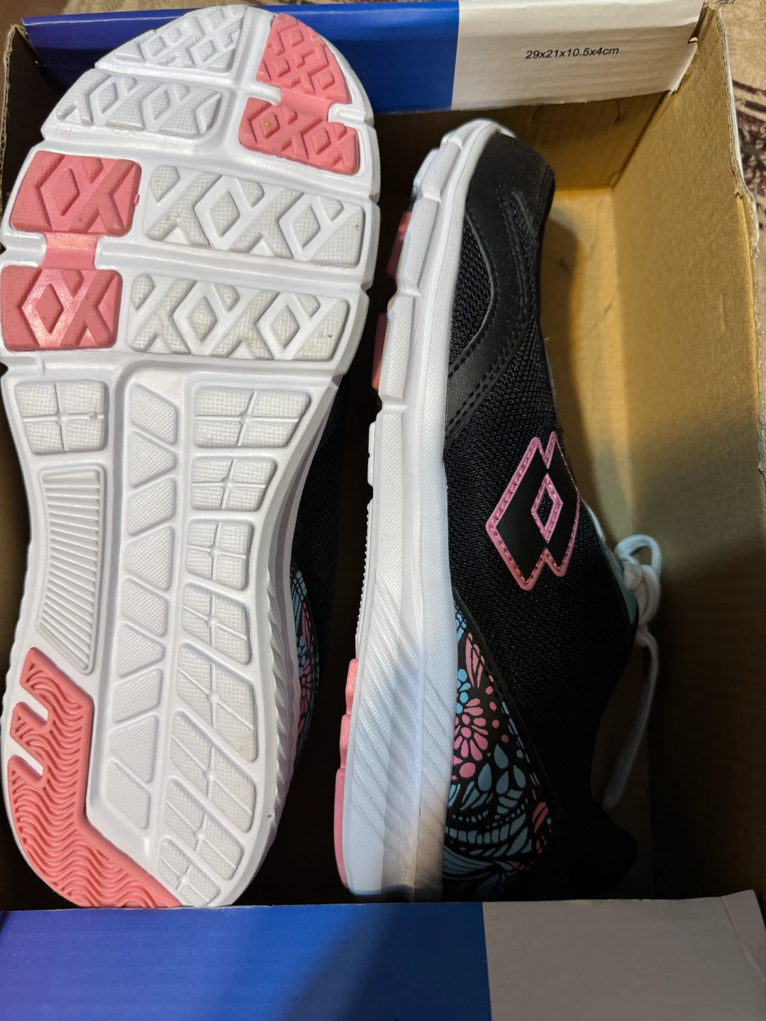 Size 6 Lotto Tansy Girls' Running Shoes - Black/Pink - EUR 38.5 - photo 4