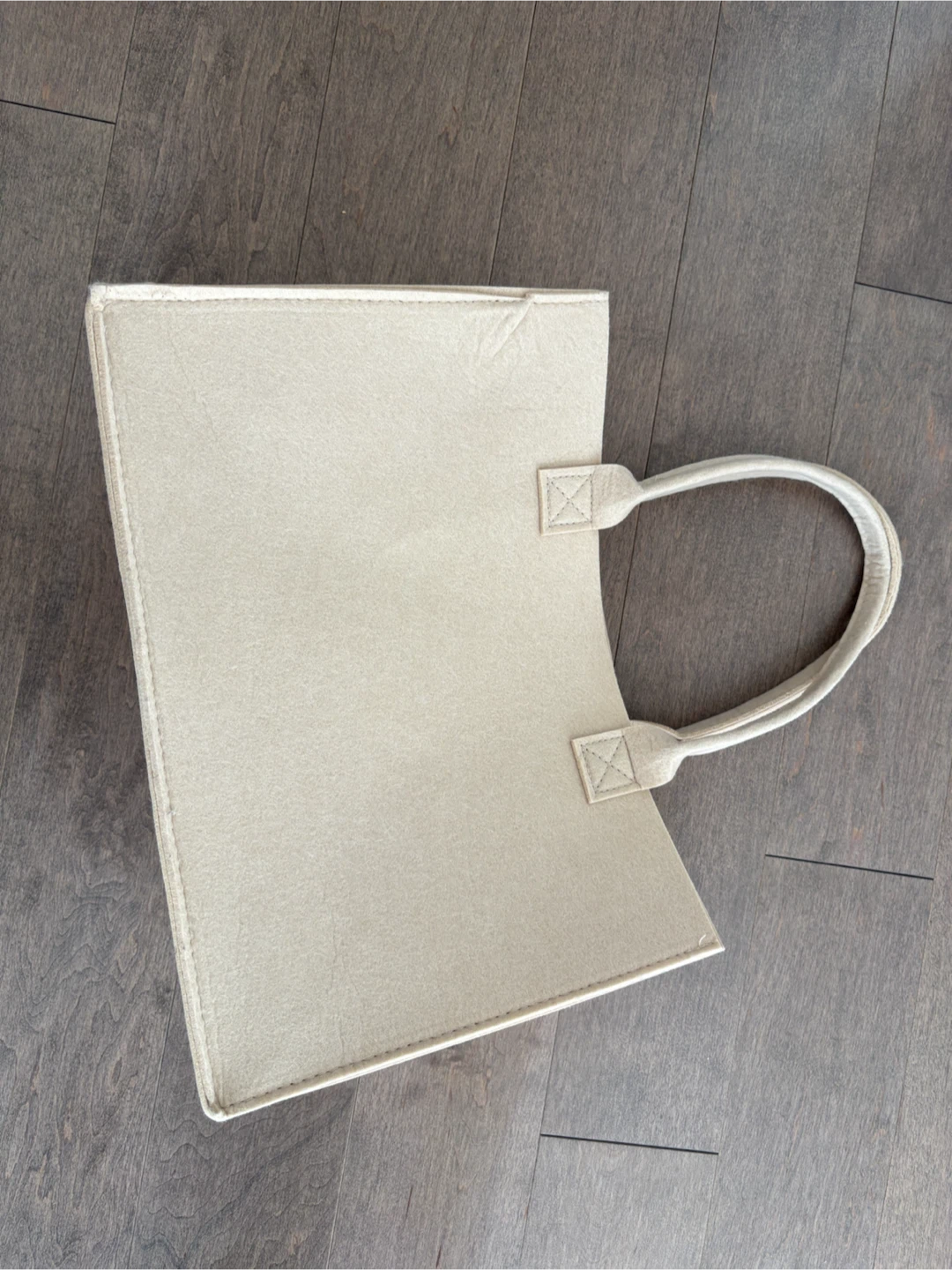 Beige Felt Tote Bag - photo 3