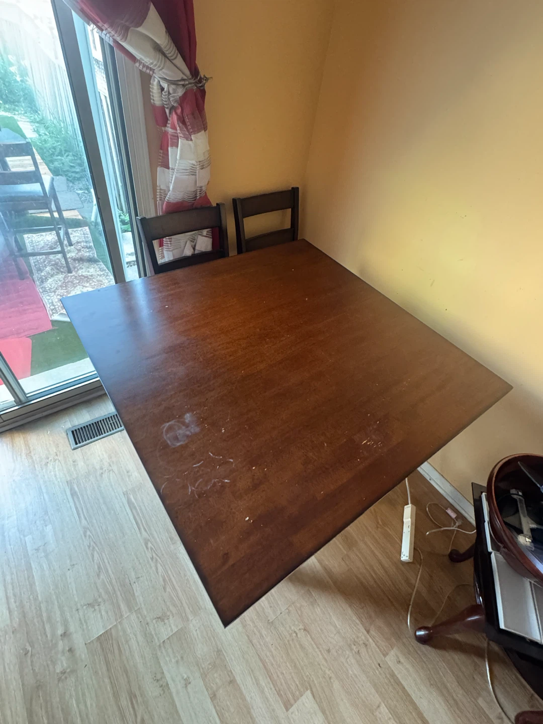 Dark Wood Dining Table and Chairs Set - photo 4