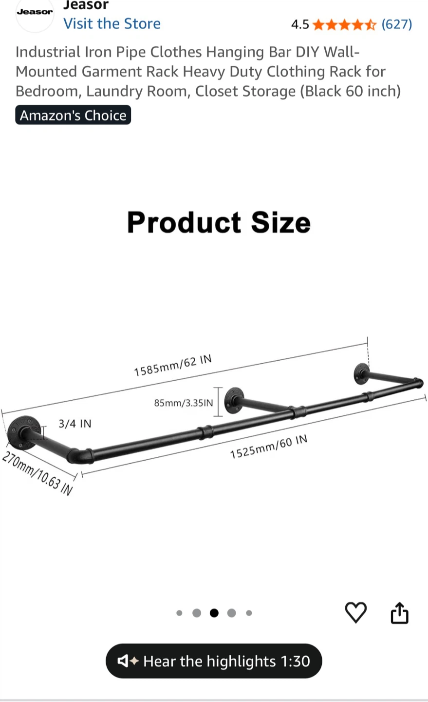 clothing rod - photo 2