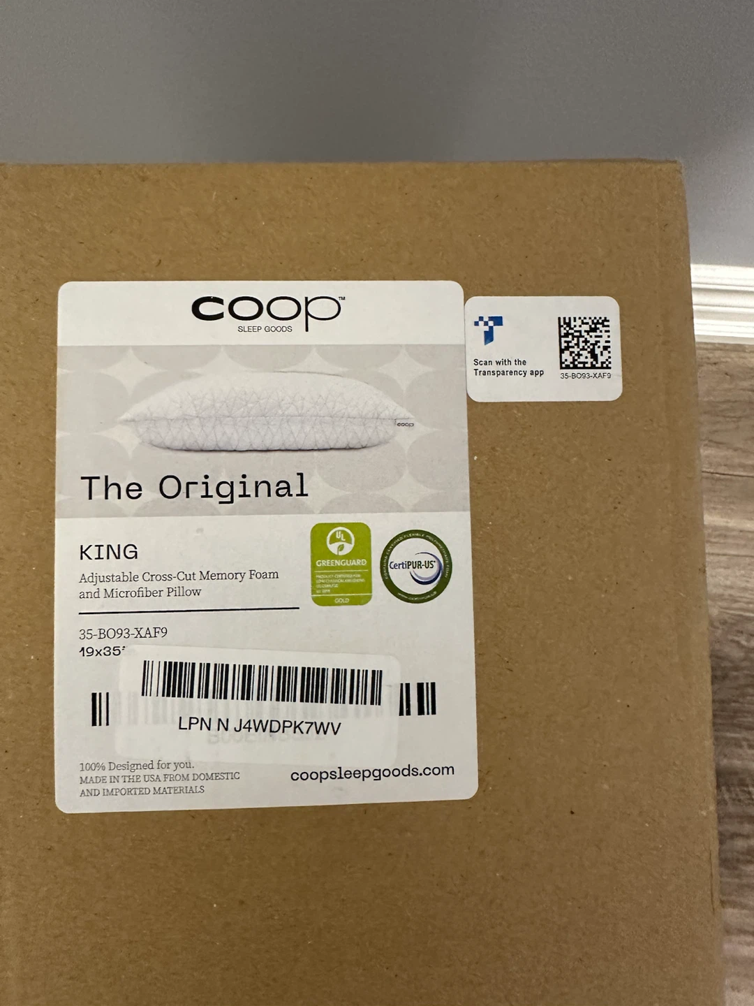 Coop  The Original King Pillow