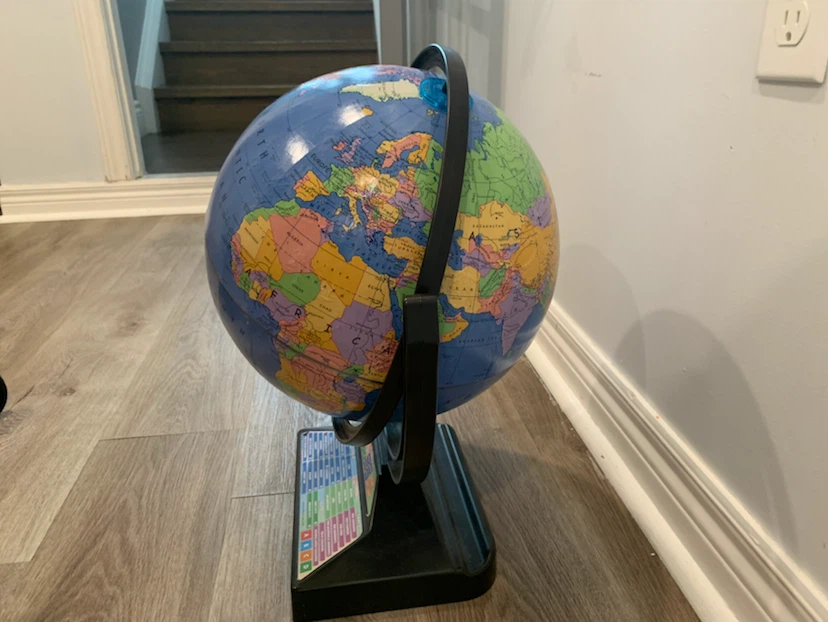 Educational Globe with Interactive Base