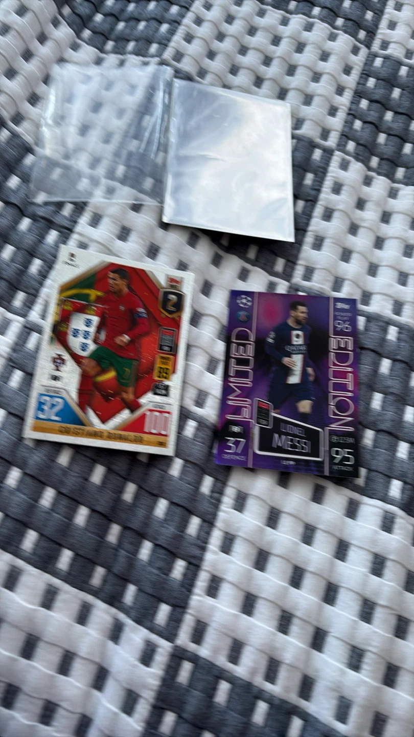 Topps Match Attax Trading Cards - Messi & Portugal
