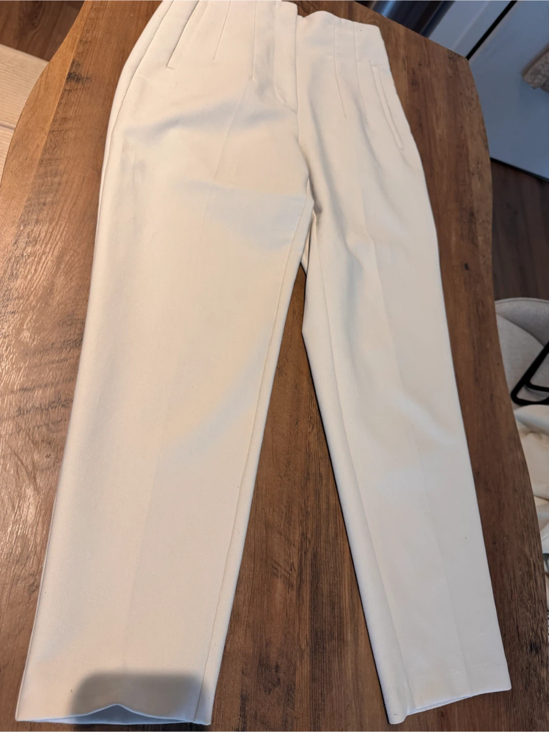 ZARA Cream Trousers Size S