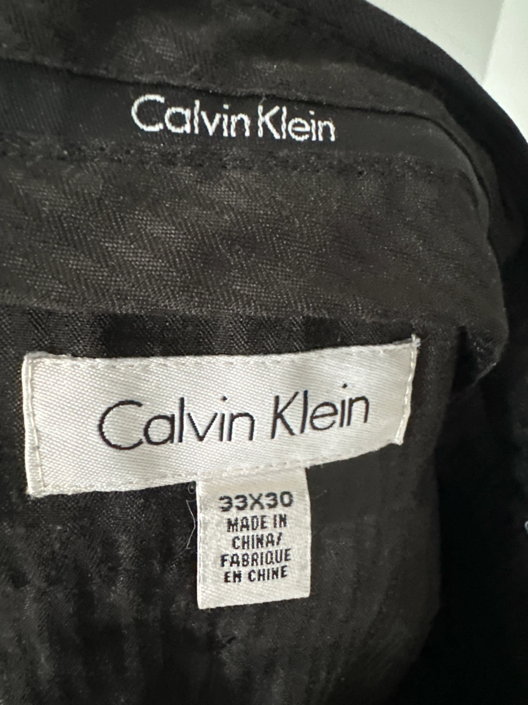 Calvin Klein Regular-fit Black Dress Pants 33x30 - photo 2