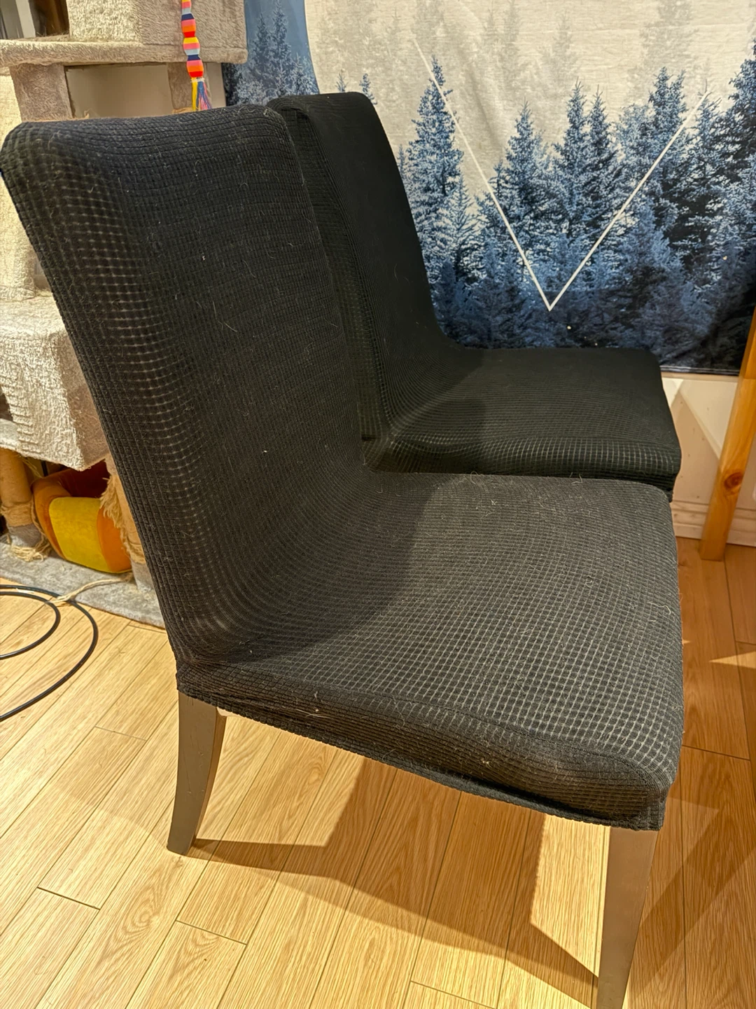 2 Upholstered Dining Chairs - IKEA Hendriksdal