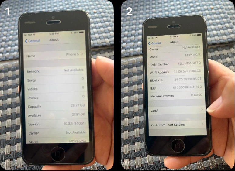 iPhone 5 Unlocked 32 GB w/ case and screen protector - photo 5