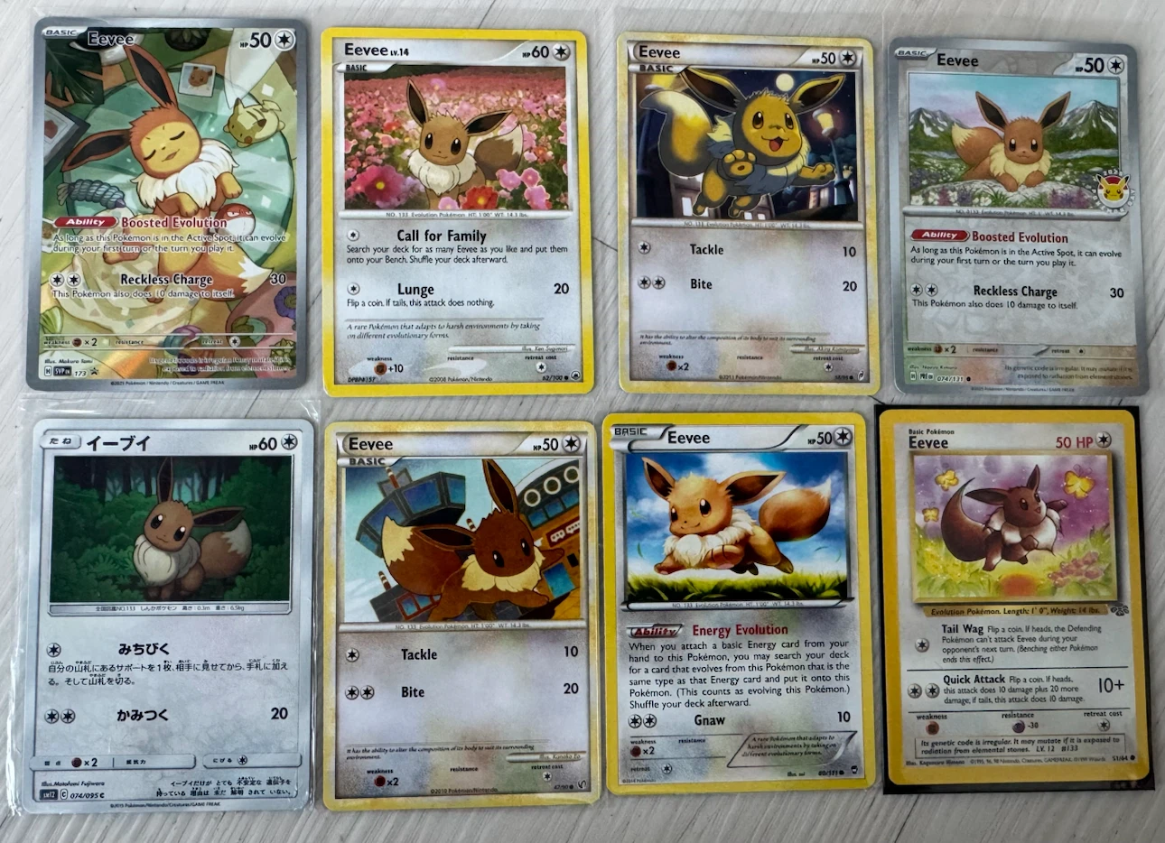 Pokémon card Eevee lot