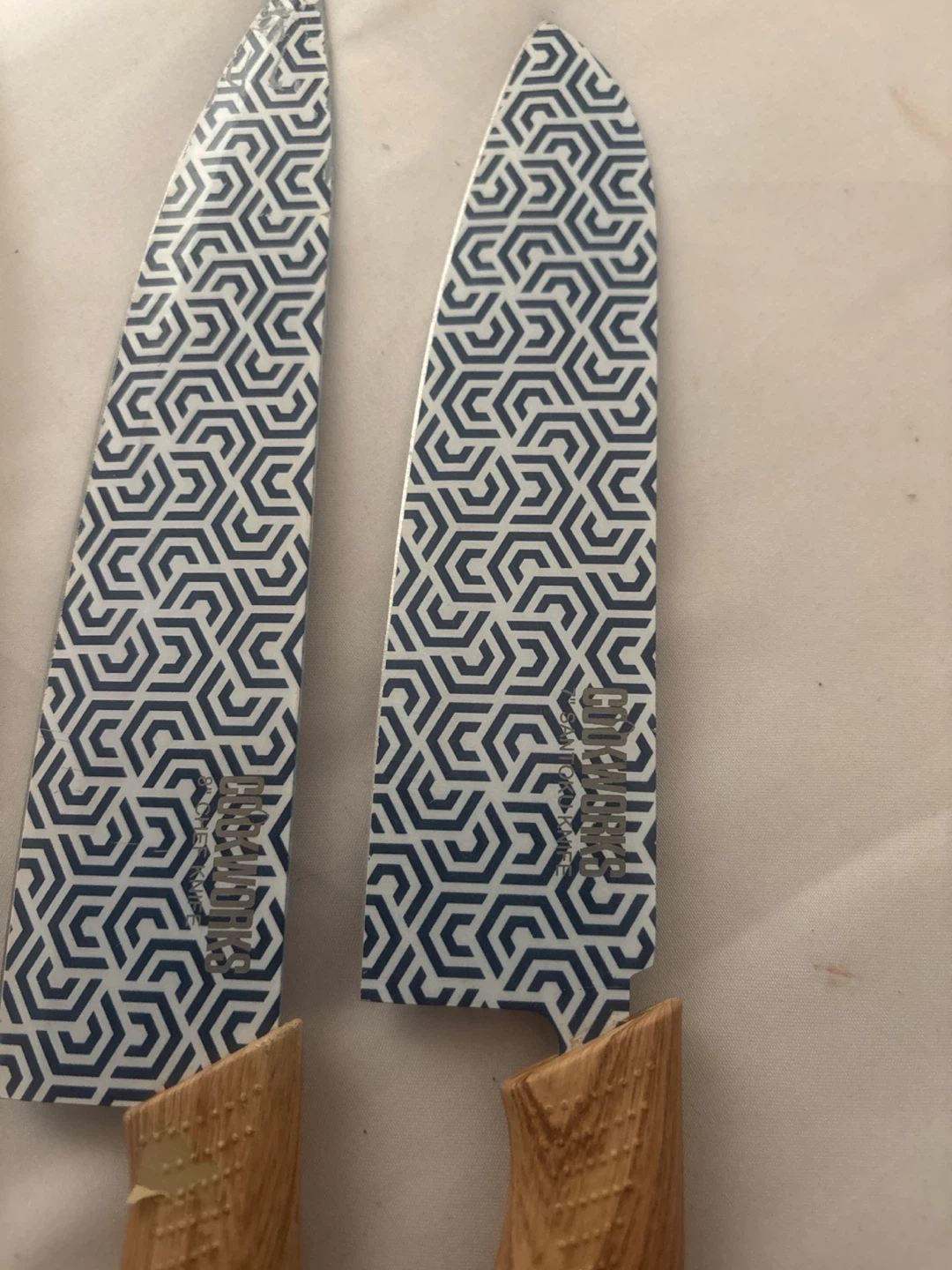 Cookworks 7" And 8” Santoku Knife Set with Sheaths - photo 4
