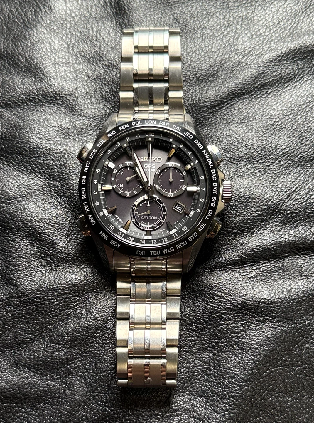Seiko Astron GPS Solar Titanium Ceramic bezel – Full Set