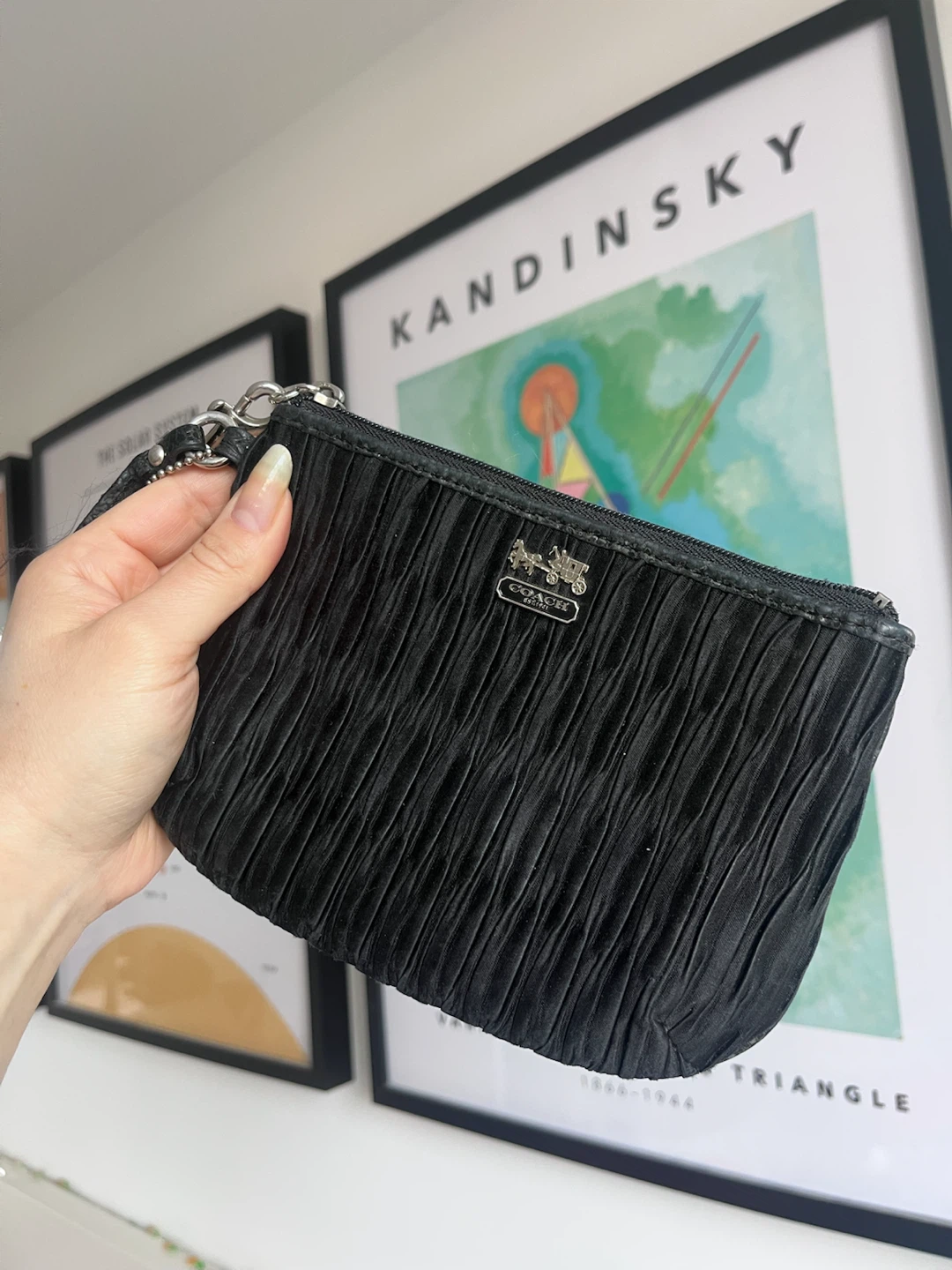 Coach Black Wristlet
