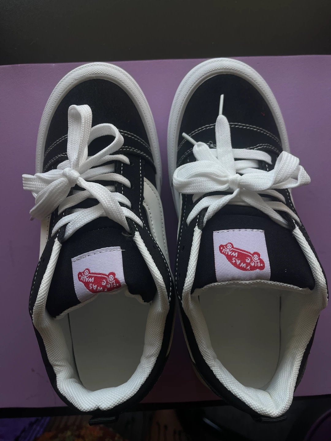 Black and White Vans-style Sneakers - photo 2