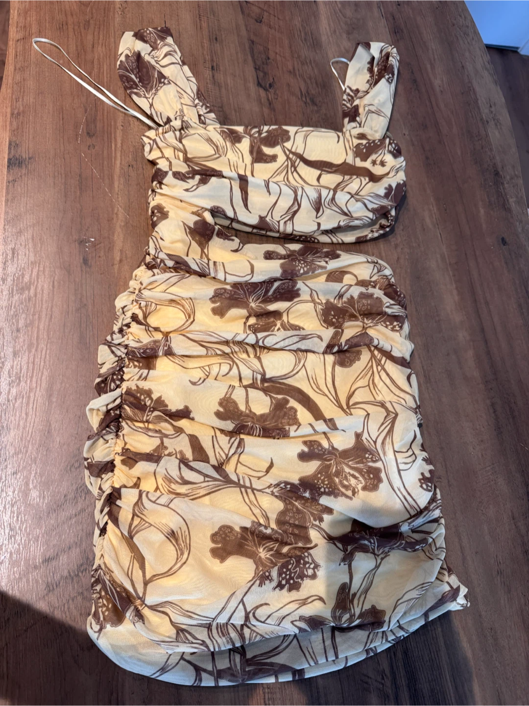 Zara Ruched Mesh Dress - photo 2