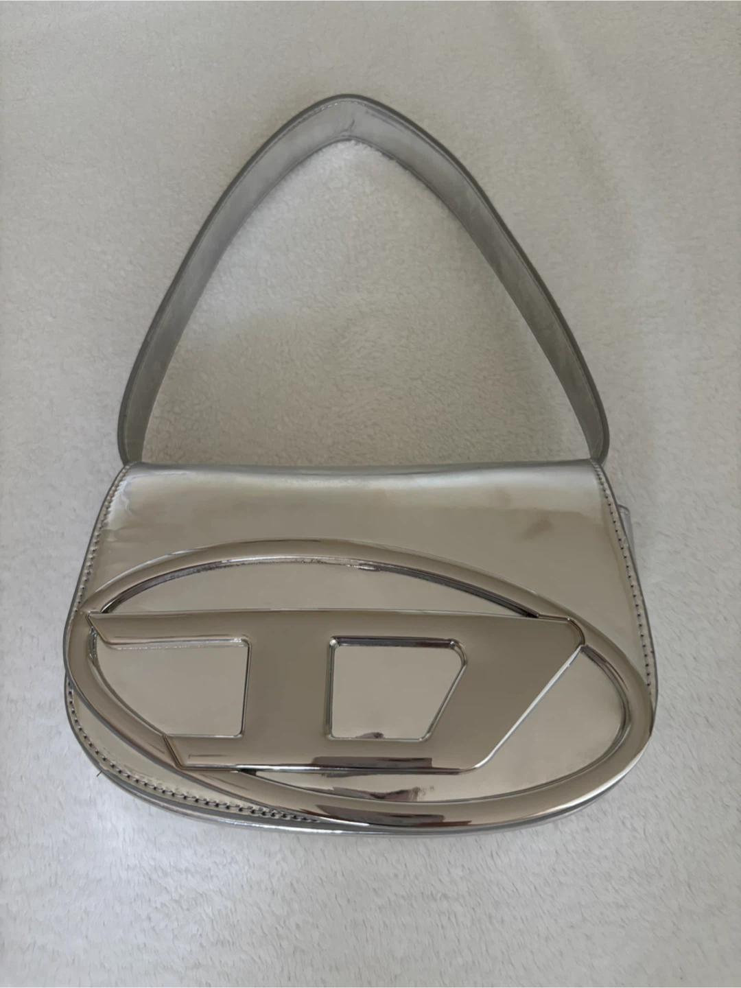 Diesel Silver Shoulder Bag
