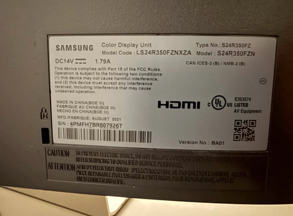 Samsung S24R350FZ 24" Monitor - photo 2