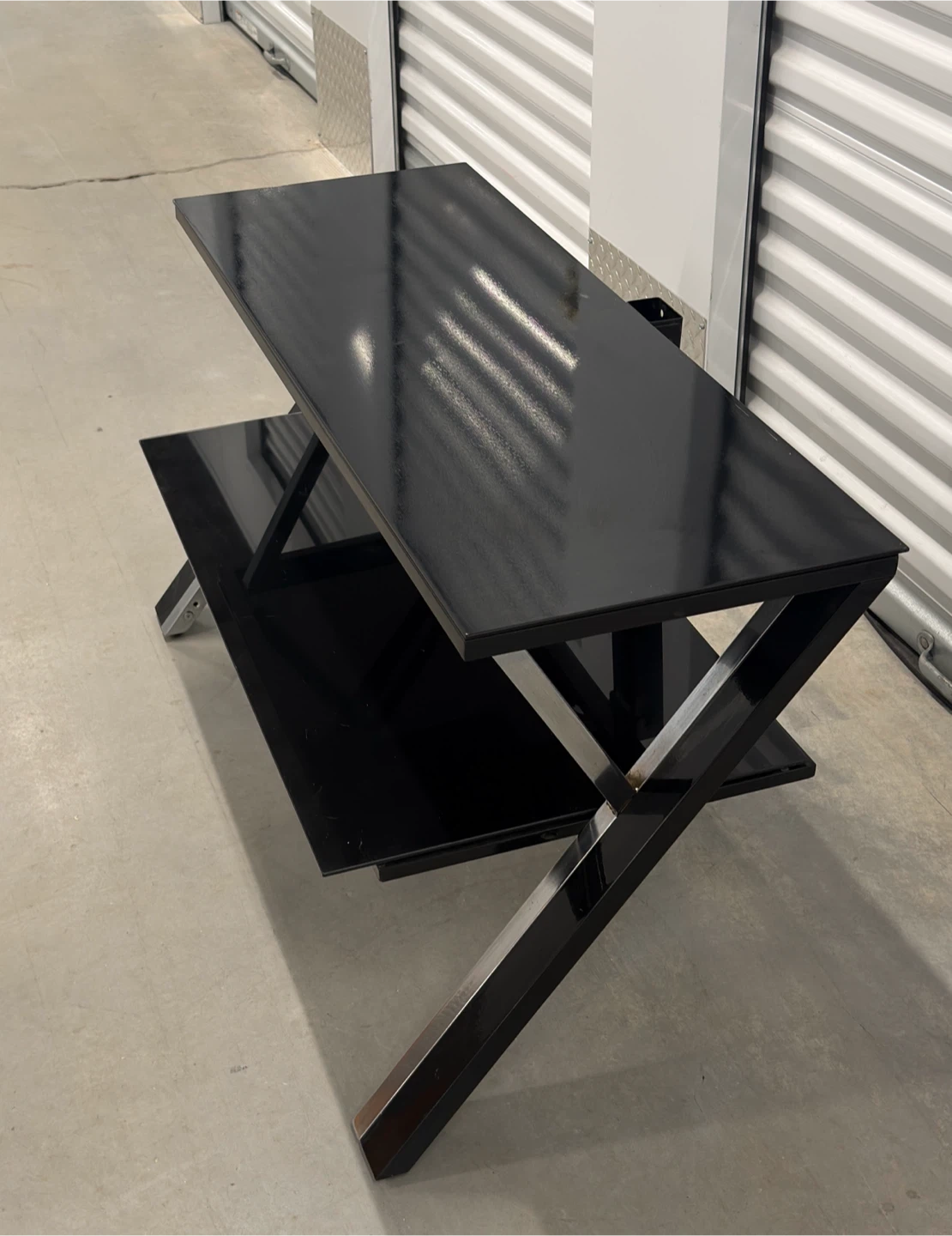 Modern Black TV Stand - photo 2