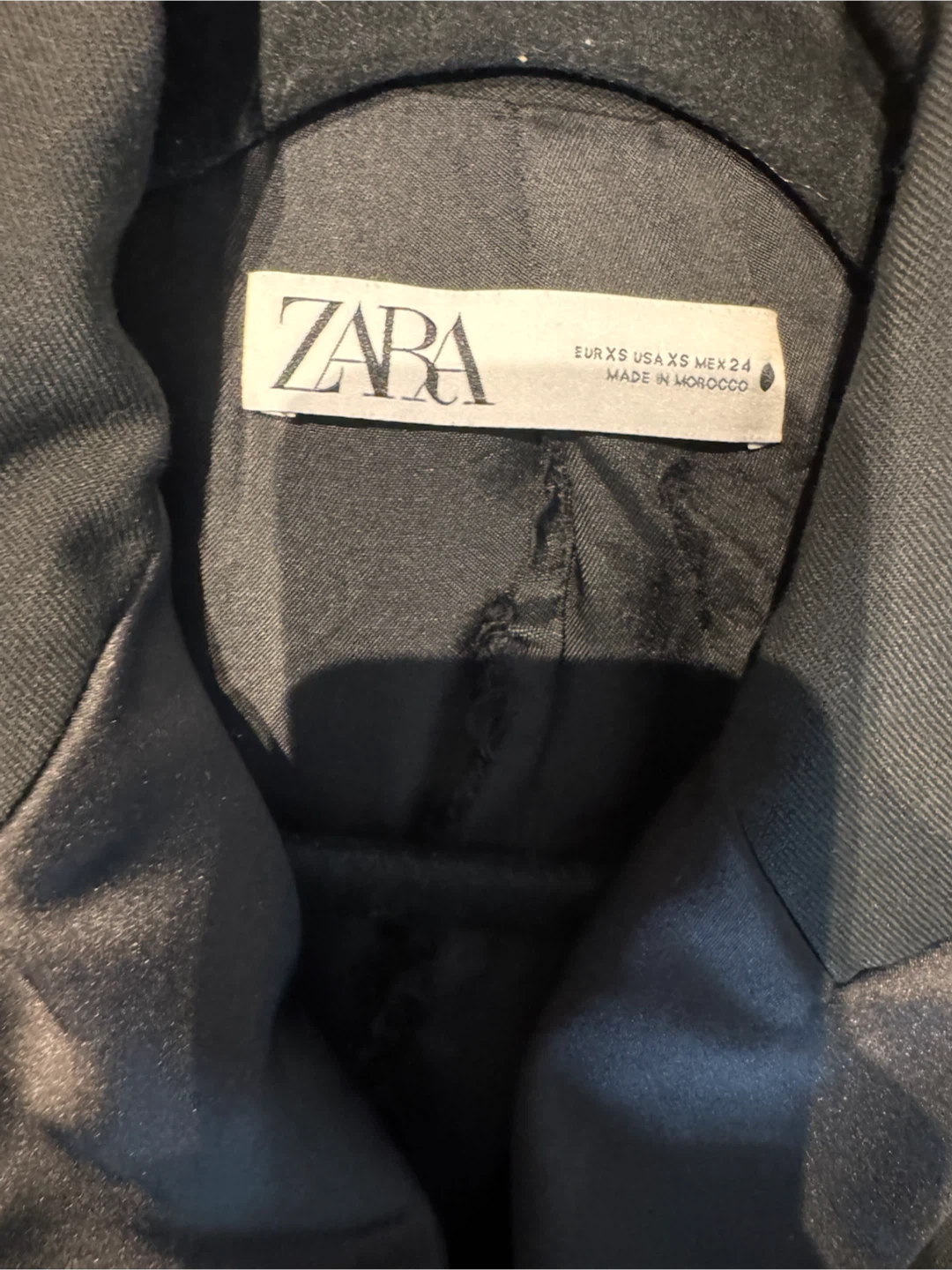 ZARA Black Double-Breasted Blazer XS - photo 2