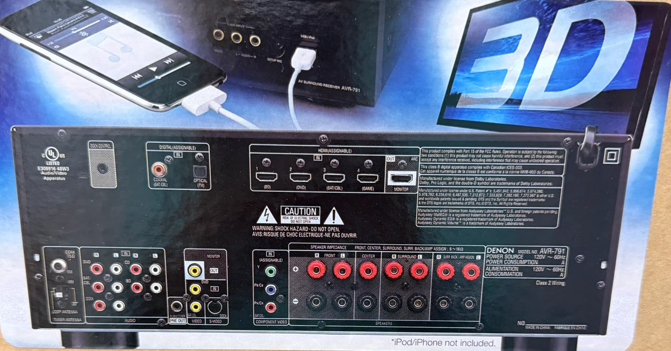 Denon AVR-791 AV Surround Receiver