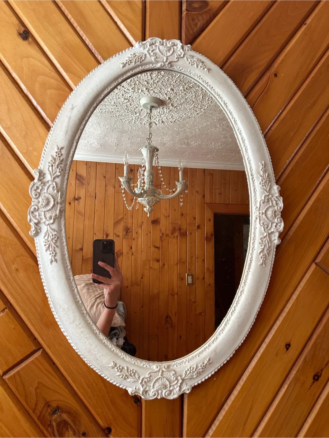 Ornate Oval Decorative Mirror