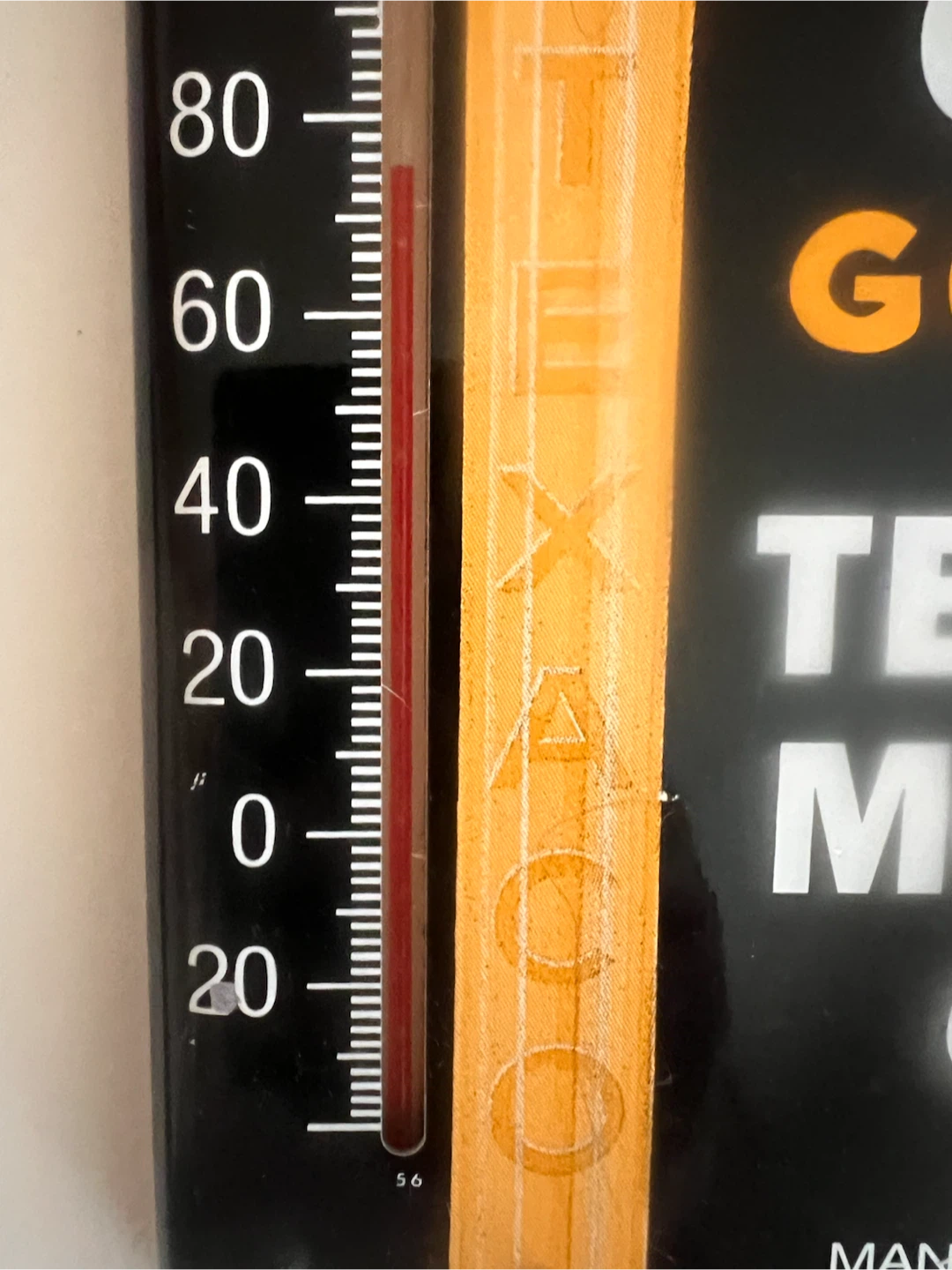 Texaco Motor Oil Thermometer Sign - photo 3