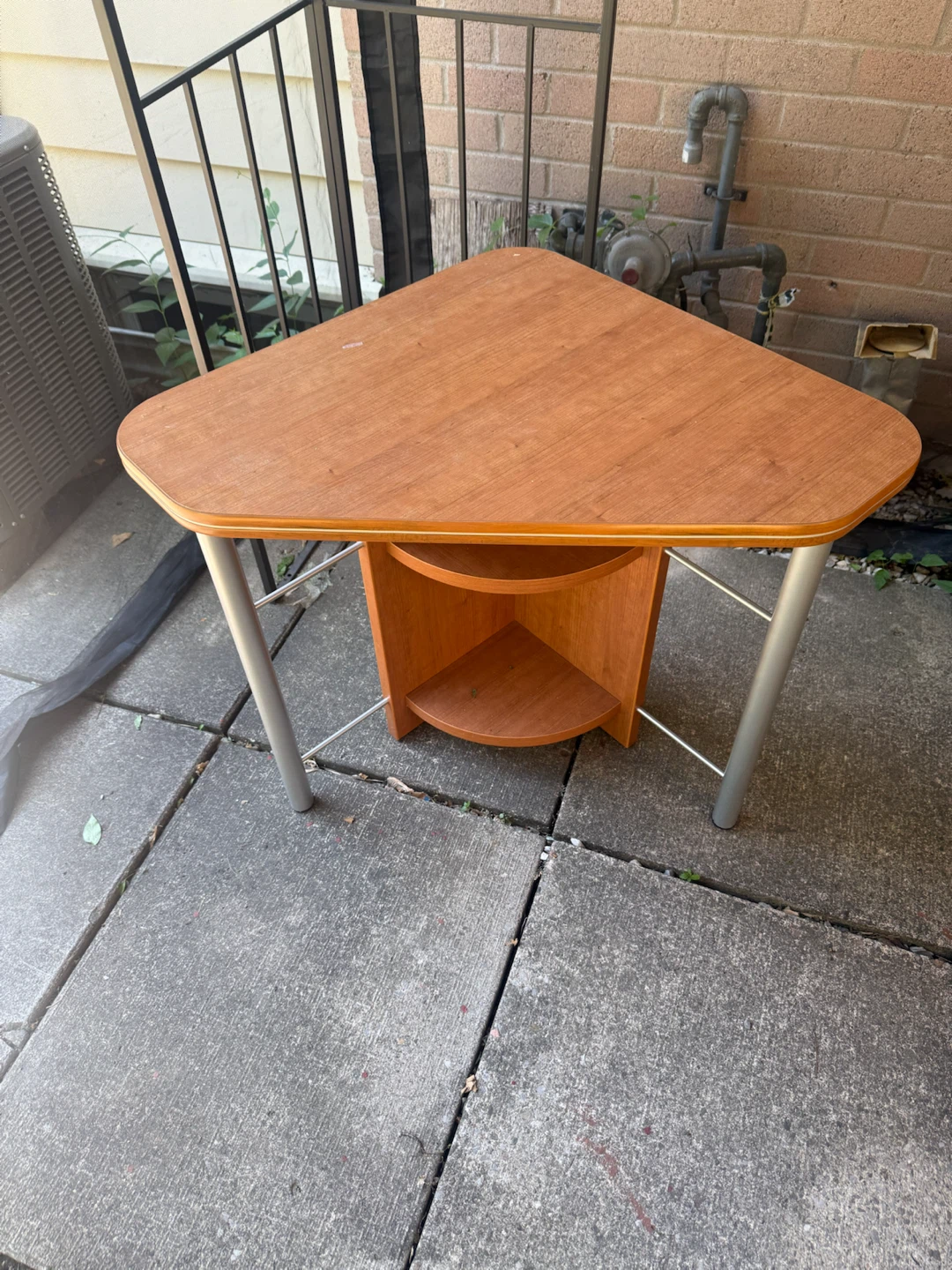 Corner Desk - Wood Finish